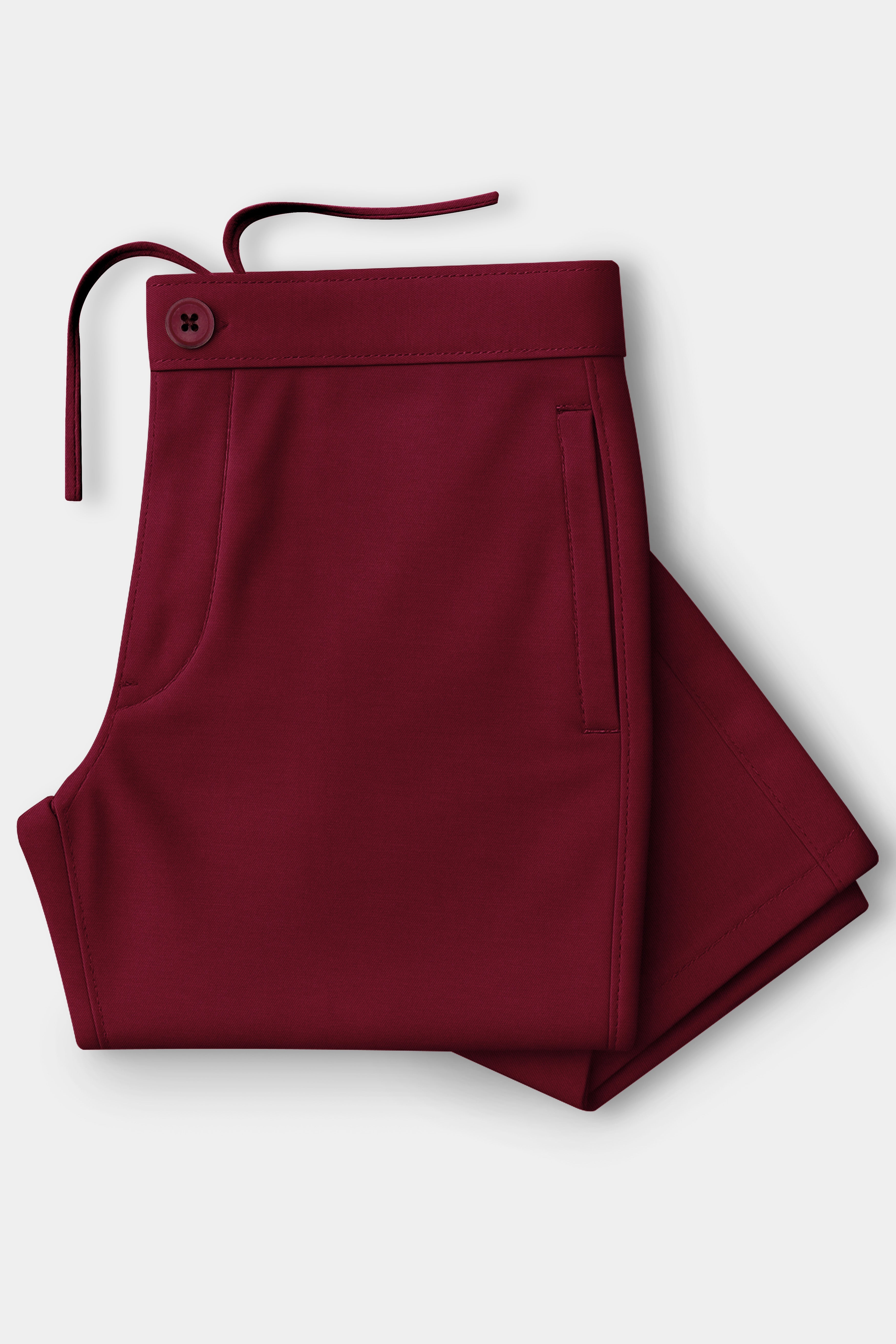 Flyvivo-Aubergine Maroon Twill Premium Cotton Lounge Pant