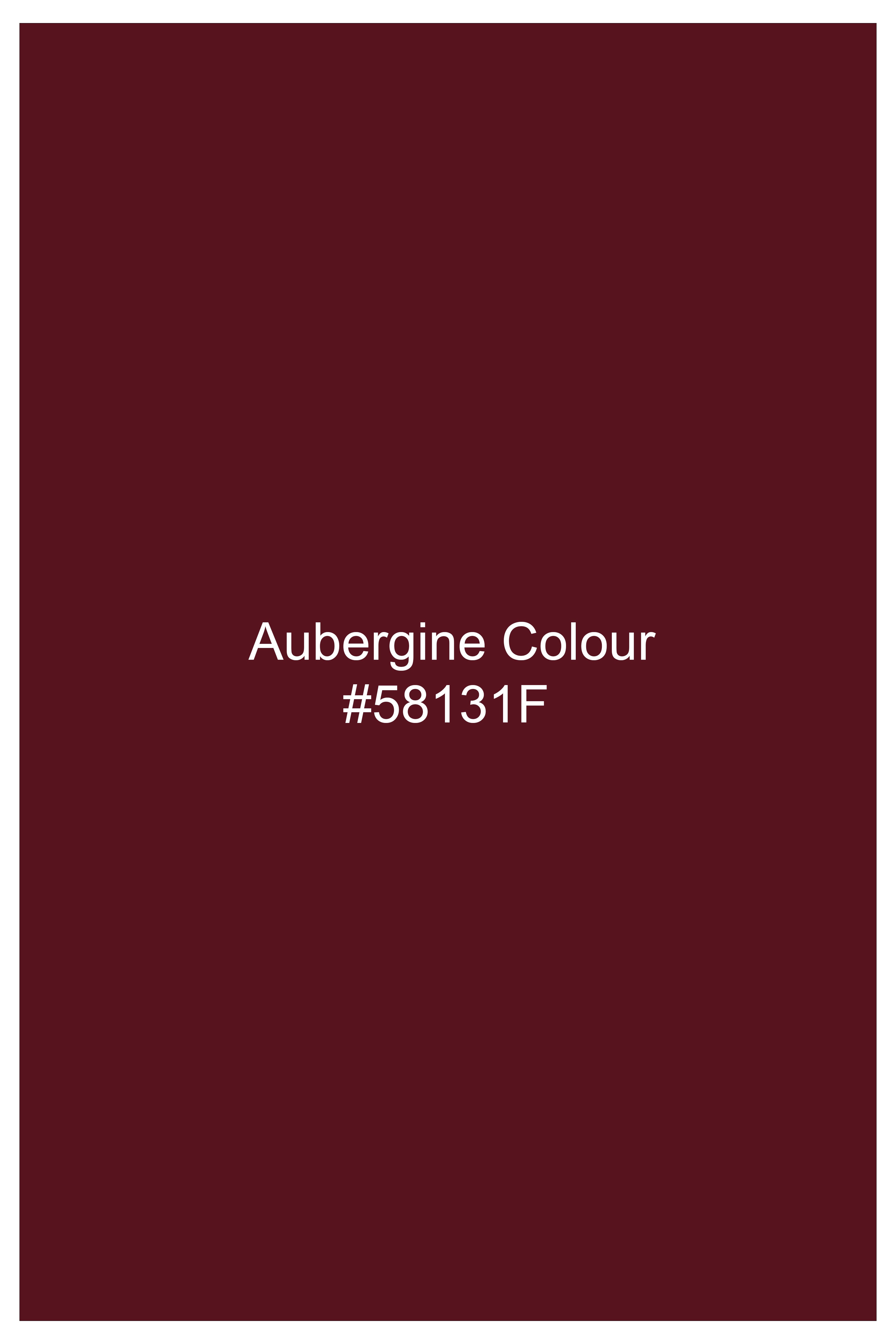 Flyvivo-Aubergine Maroon Twill Premium Cotton Lounge Pant