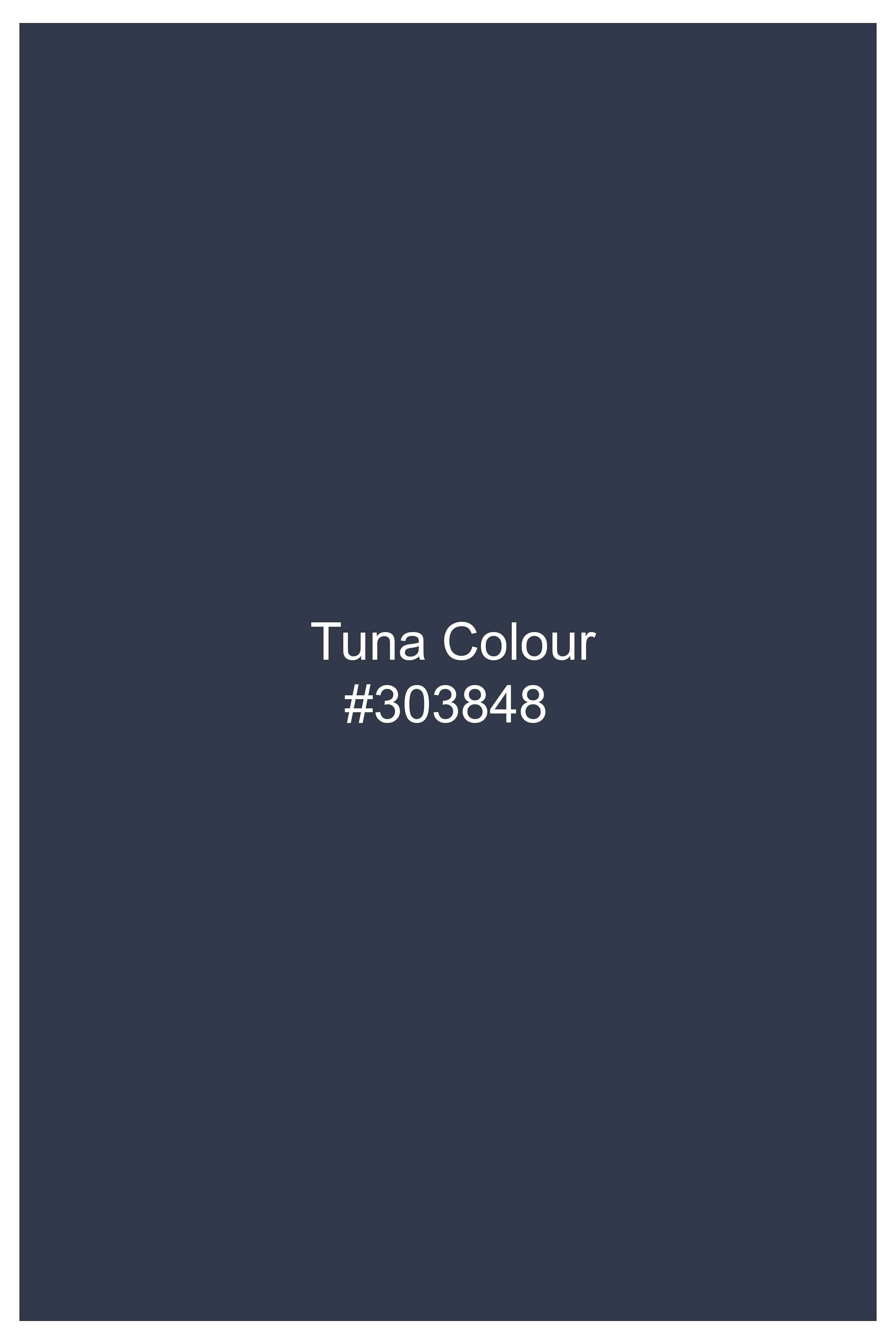 Denivell-Tuna Blue Super Soft Chambray Premium Cotton Lounge Pant