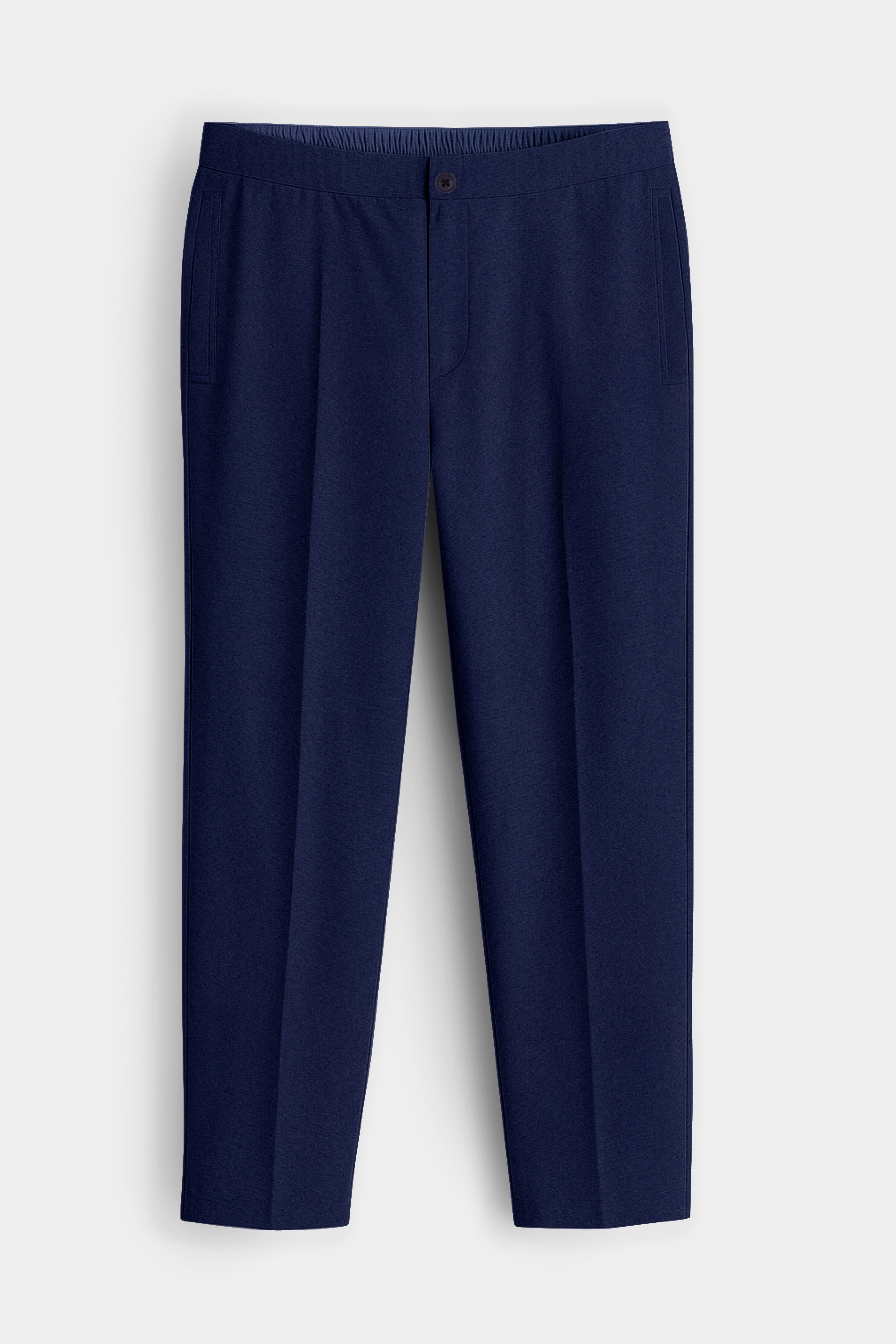 Noctivell-Midnight Blue Super Soft Poplin Giza Cotton Lounge Pant