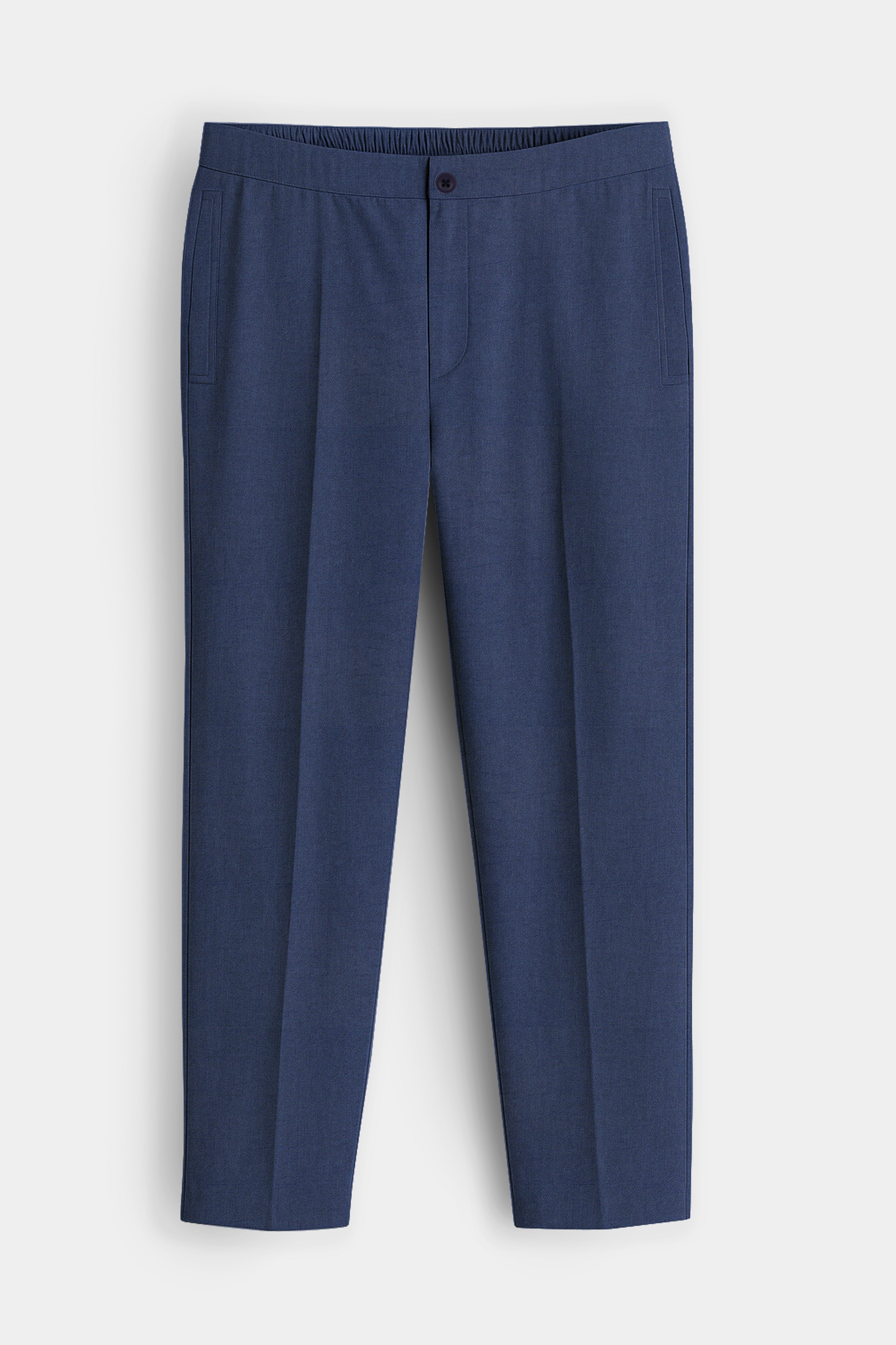 Oxivra-Tealish Blue Textured Oxford Super Soft Premium Cotton Lounge Pant