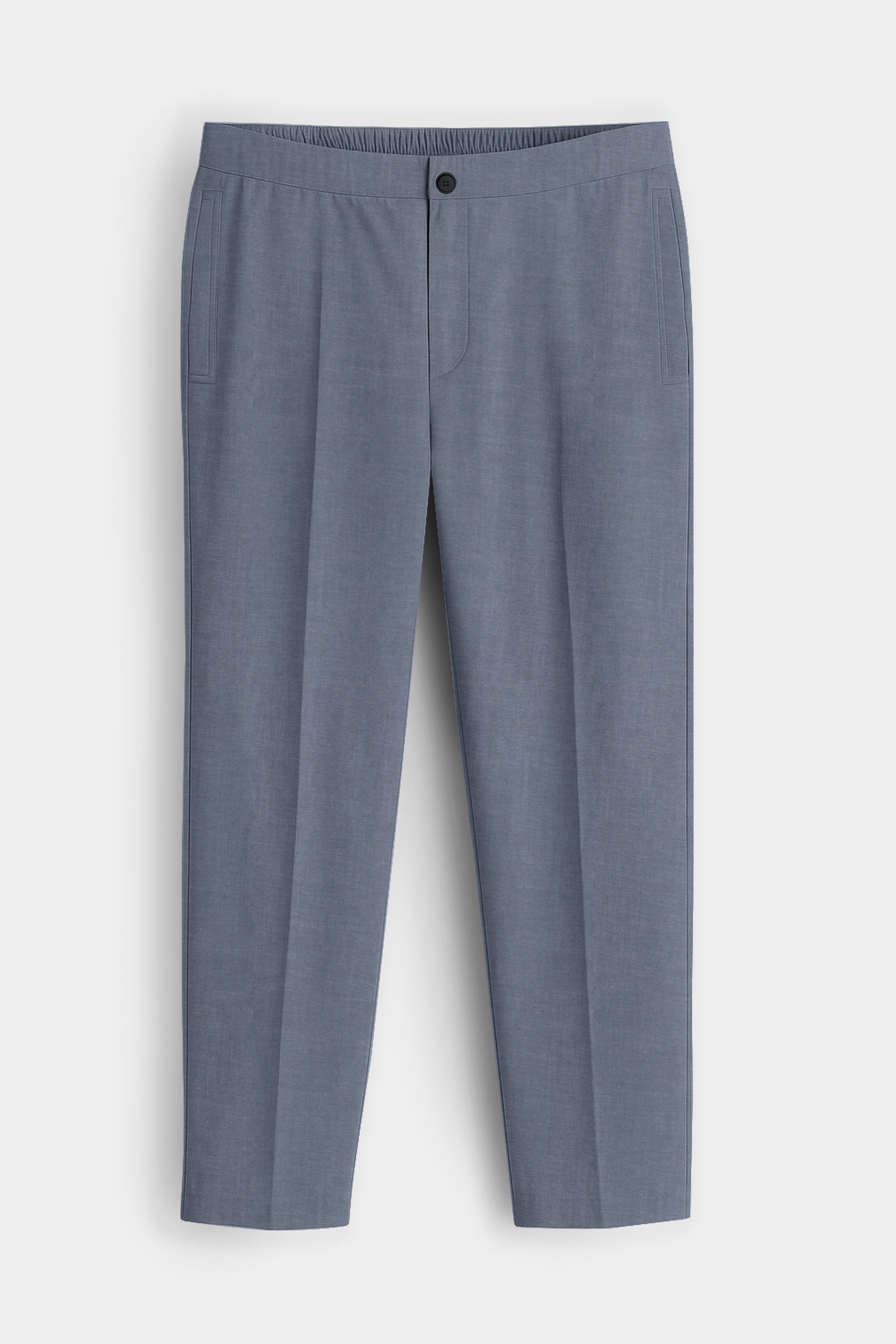 Truvisse-Trout Gray Textured Oxford Super Soft Premium Cotton Lounge Pant