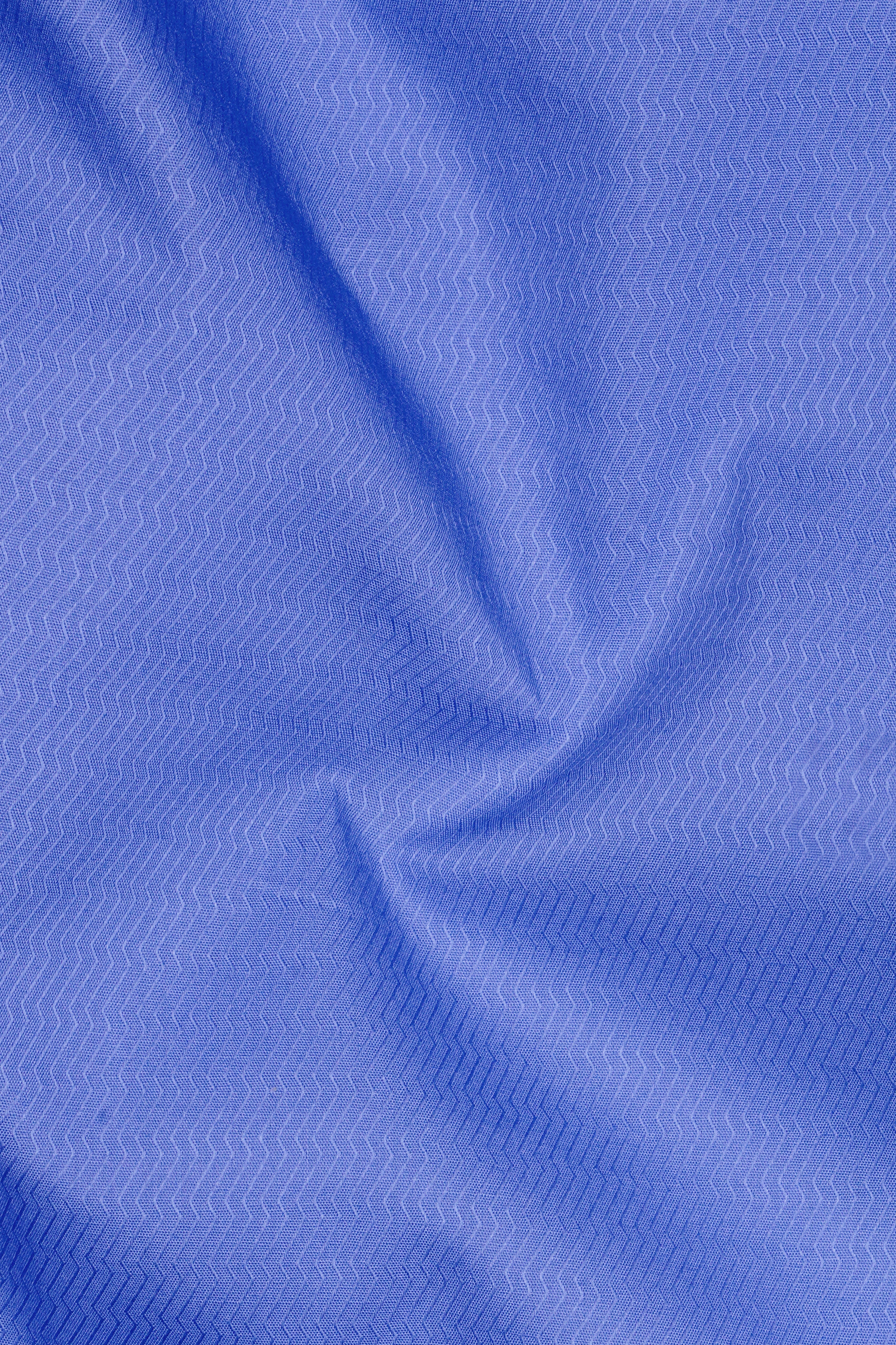 Bluviro-Tufts Blue Zig-Zag Weave Dobby Textured Premium Cotton Lounge Pant