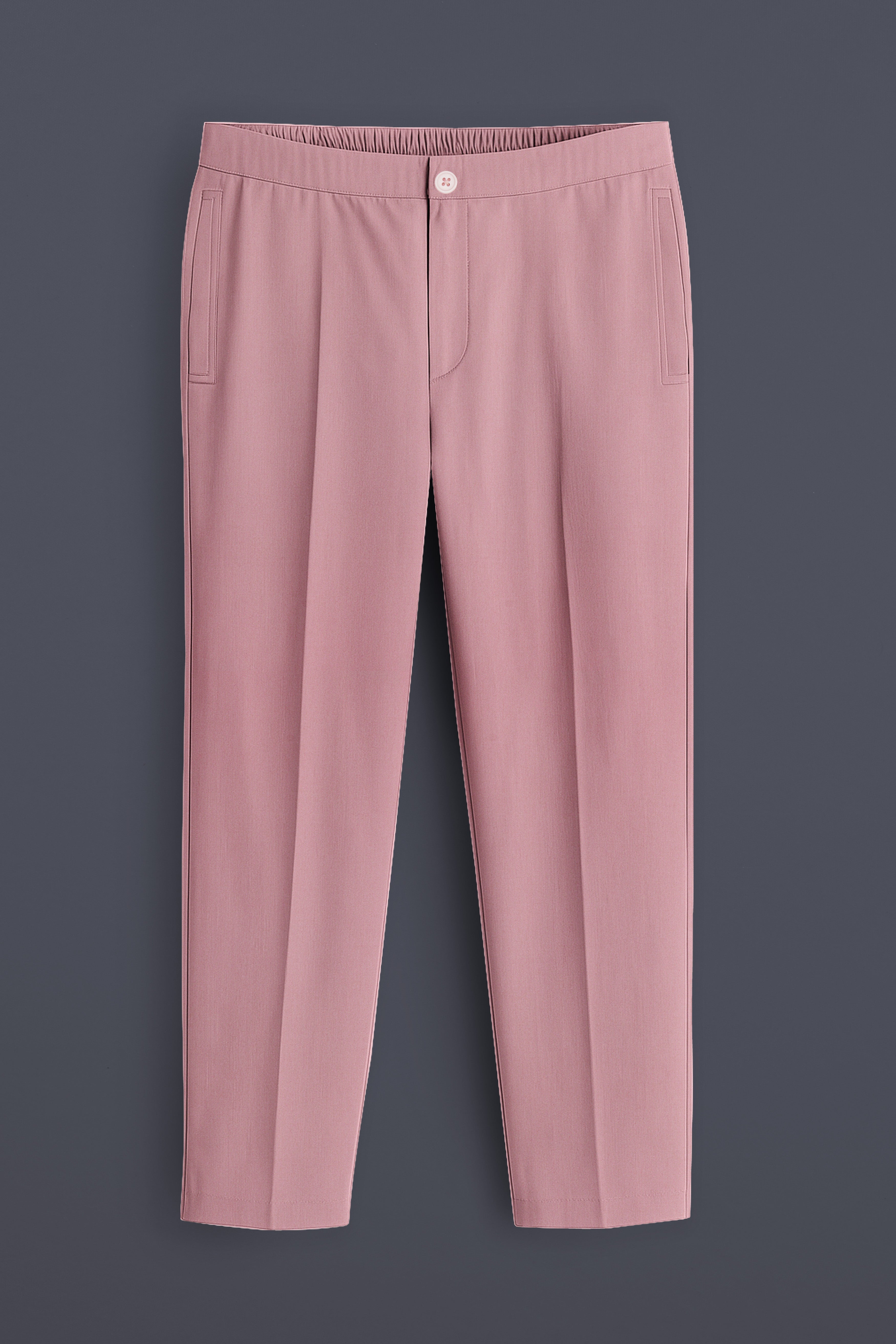Rosivra-Careys Pink Twill Premium Cotton Lounge Pant