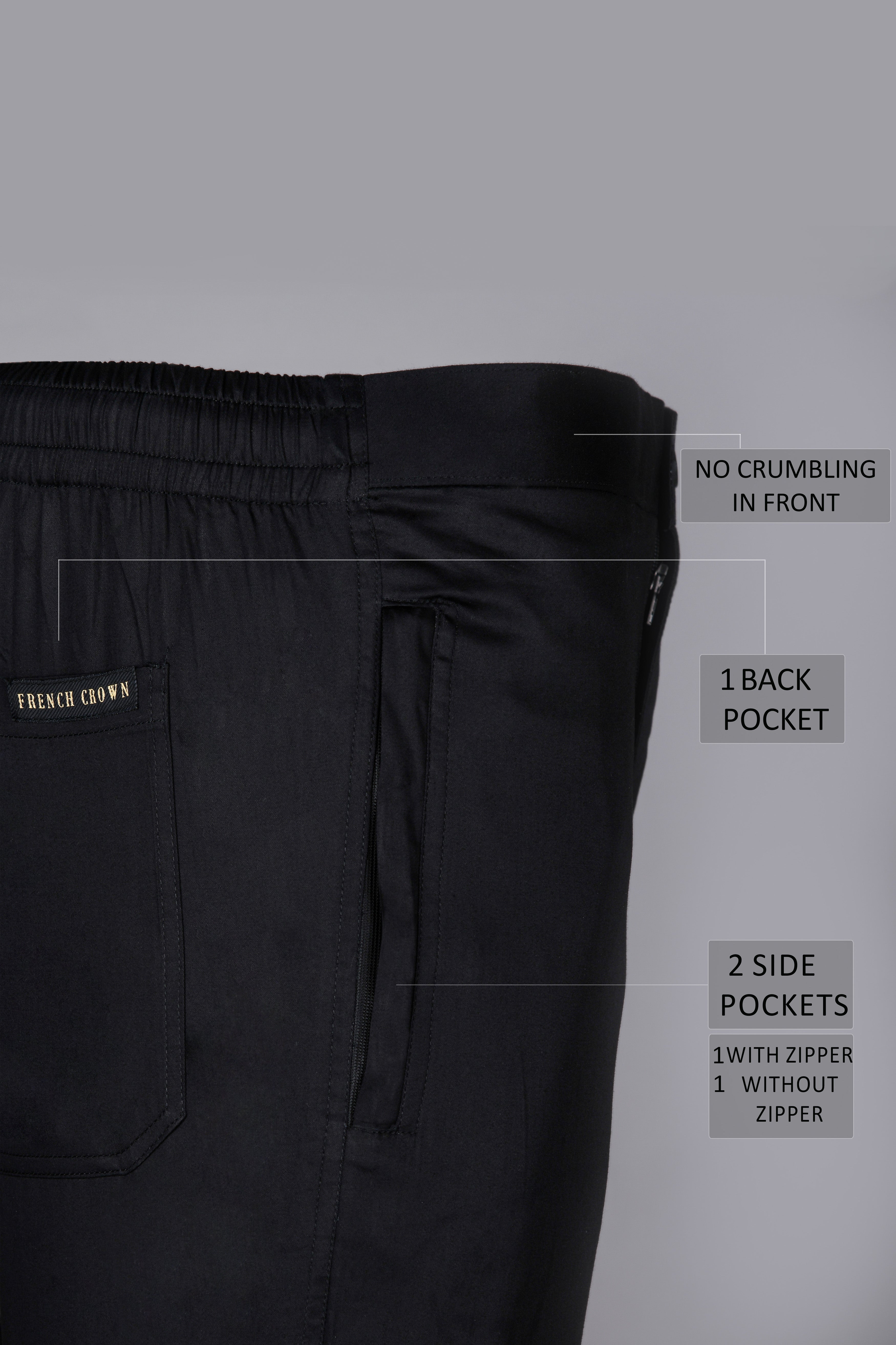 Two Black Premium Cotton Lounge Pants