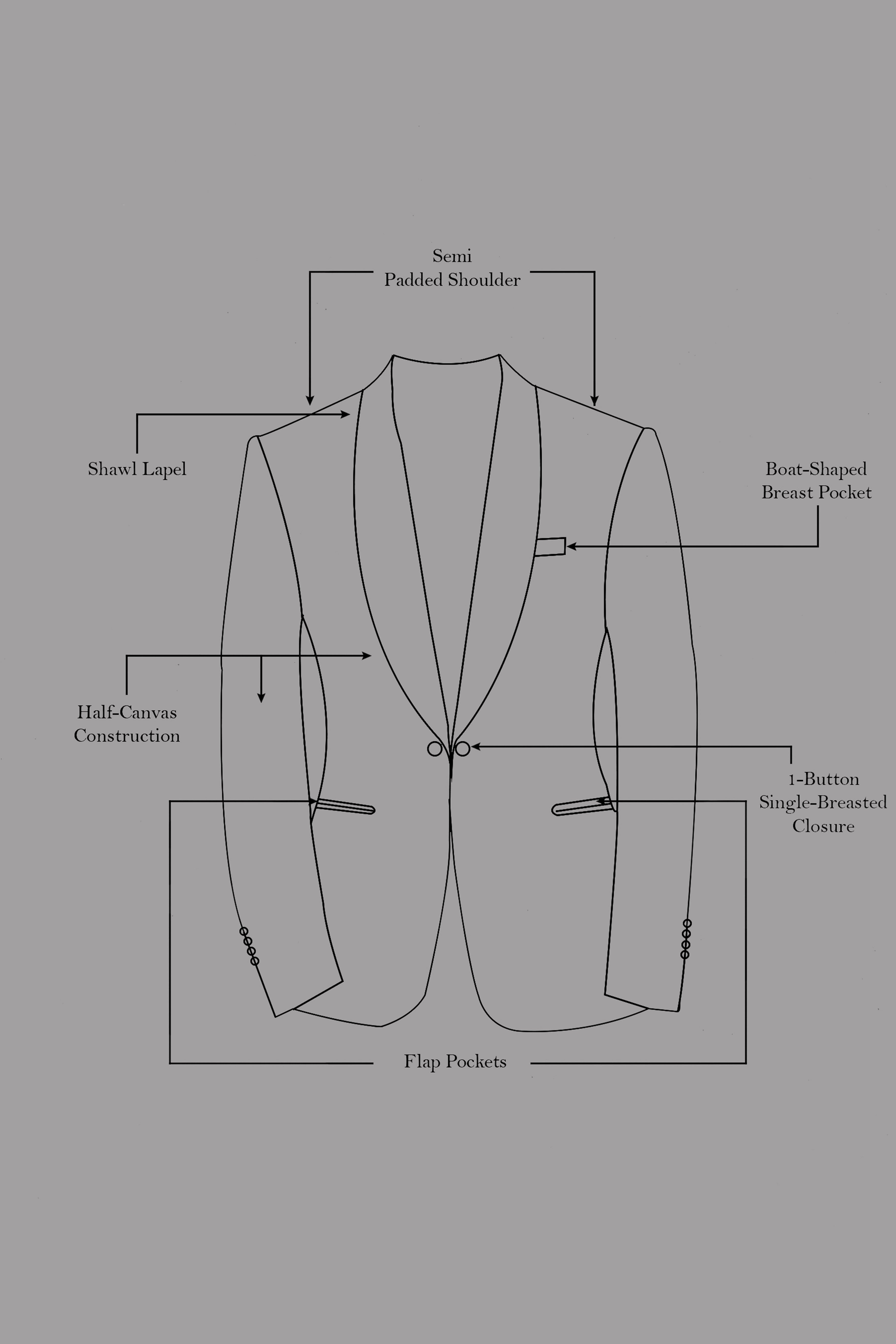 Quicksand Brown Stretchable Tuxedo Premium Cotton traveler Blazer