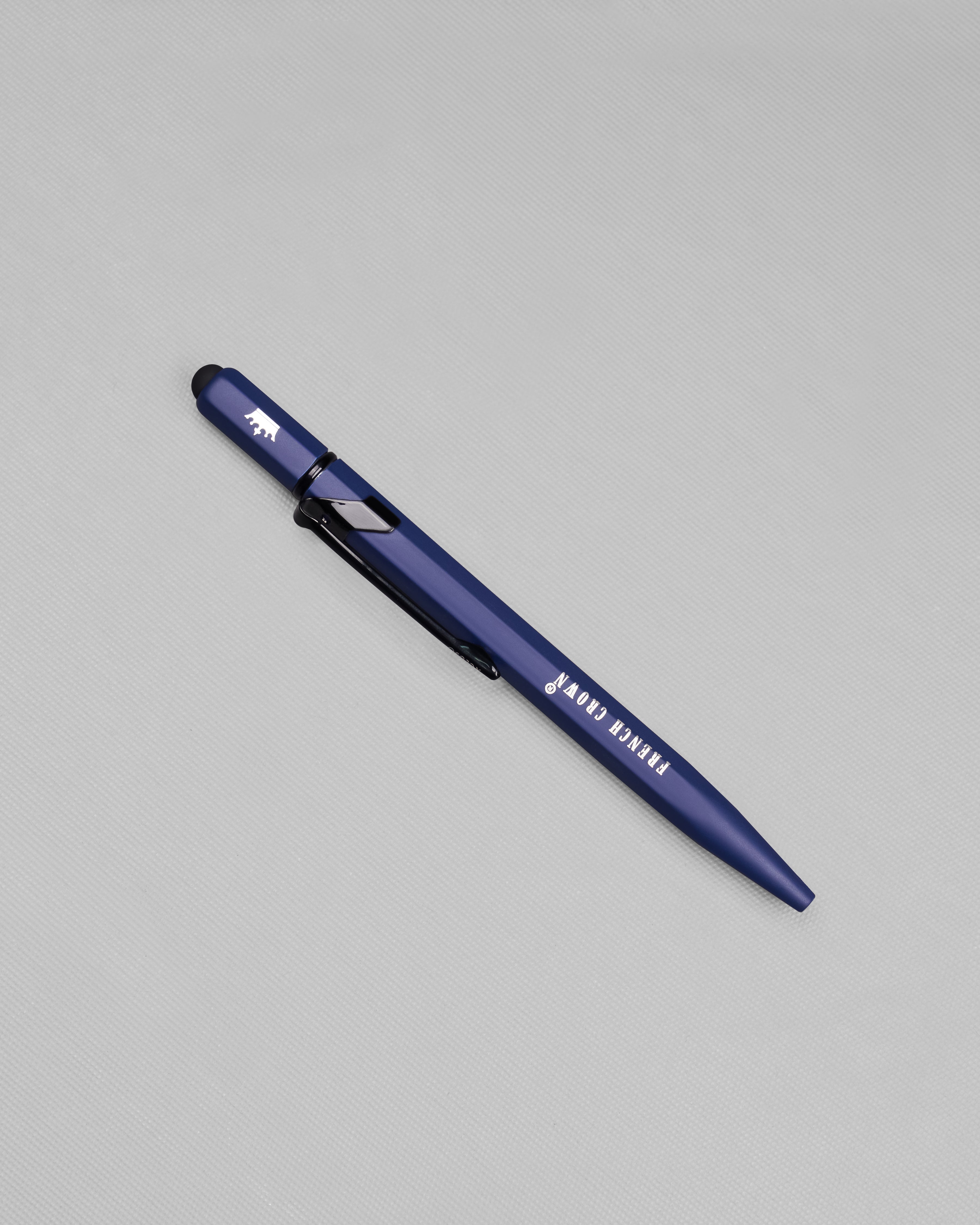 Solid Blue with Gray Detailed Ball Pen P020