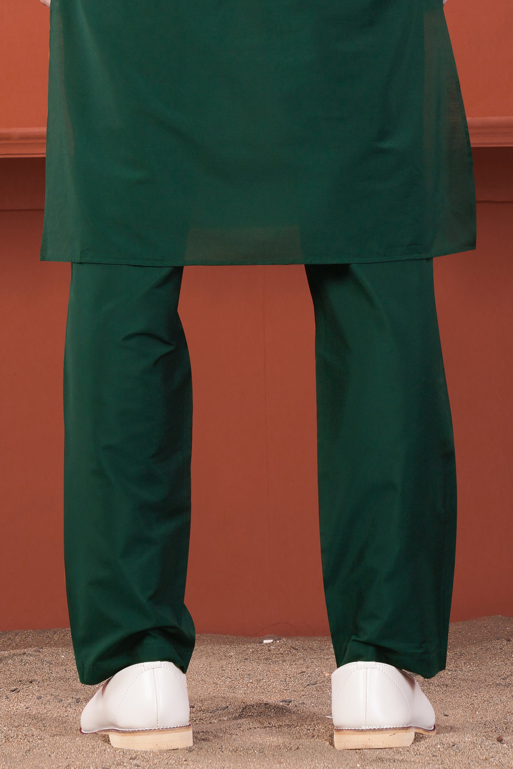 Gable Green Subtle Sheen Viscose Pajama F-8947