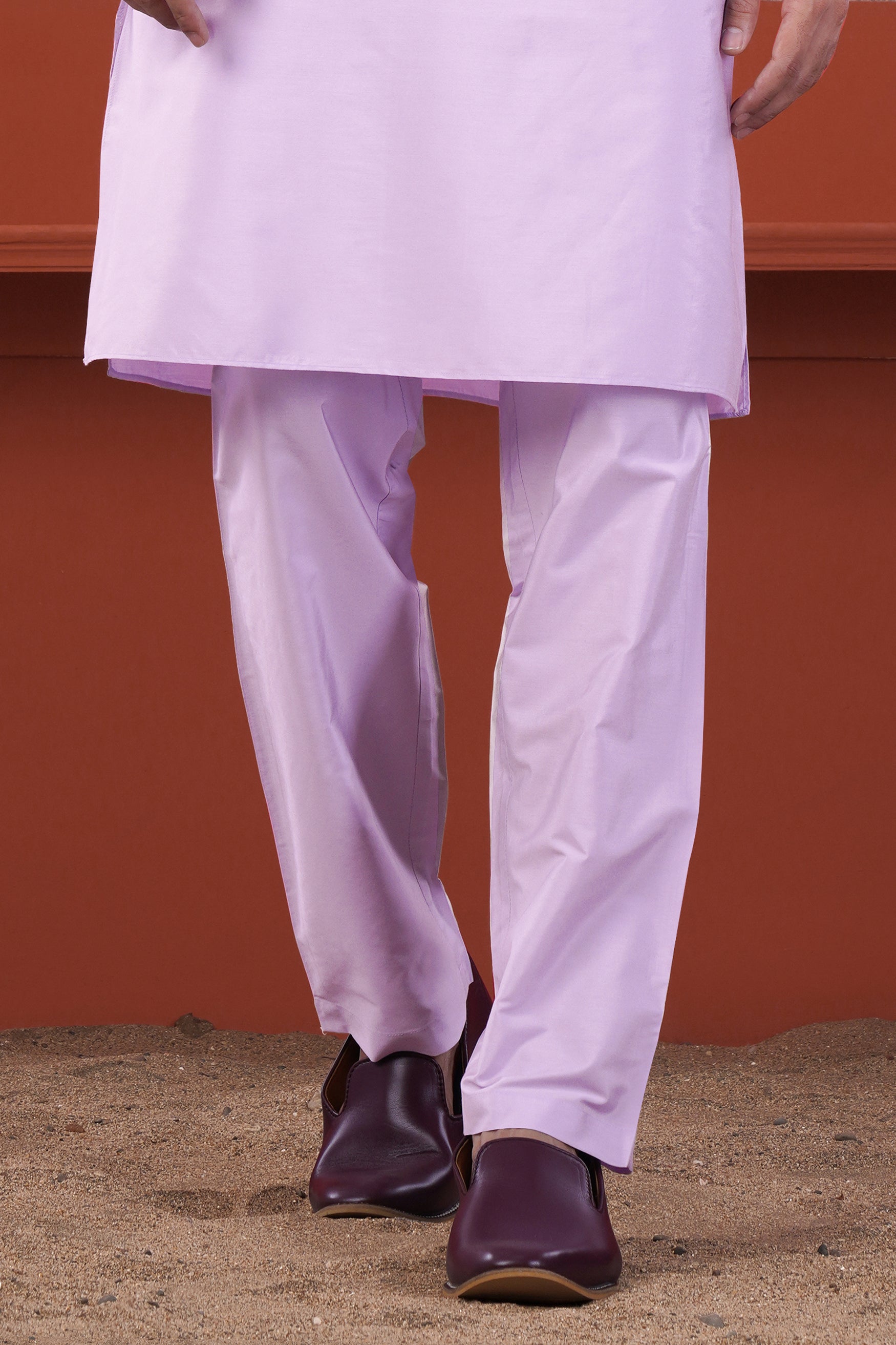 Lilac Lavender Subtle Sheen Viscose Pajama F-8930