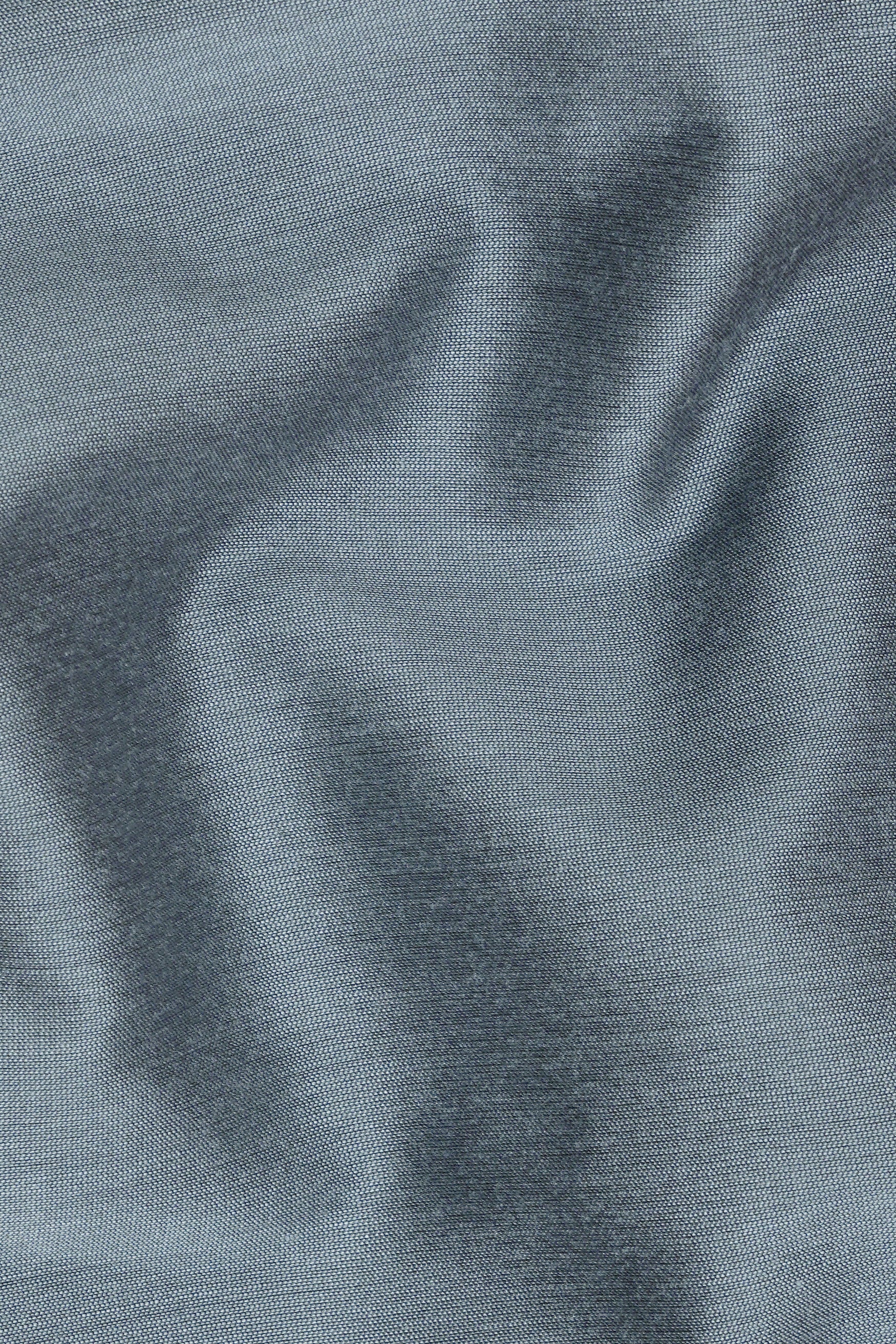 Slate Gray Subtle Sheen Viscose Pajama F-8948