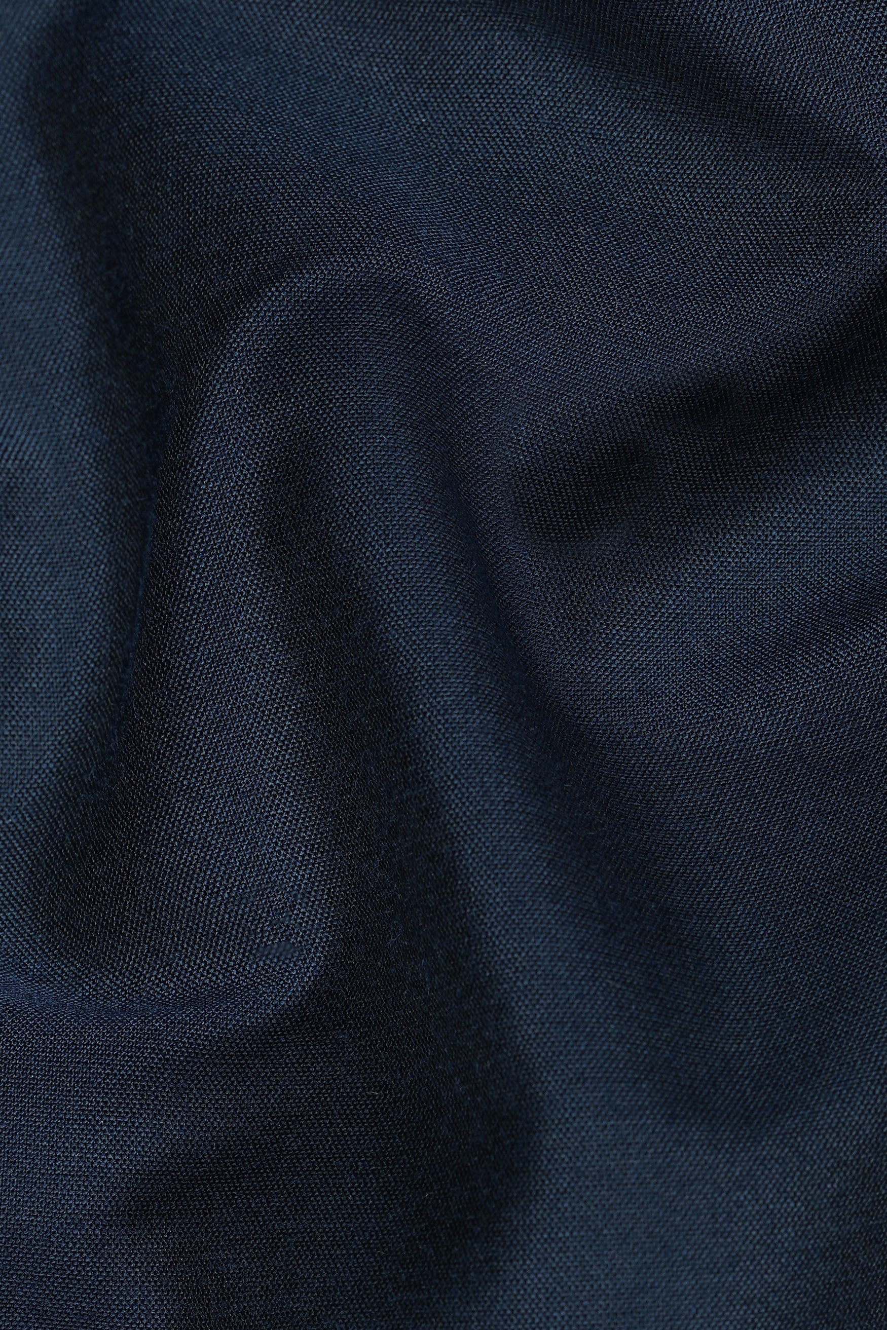 Ebony Clay Blue Subtle Sheen Viscose Pajama F-8934