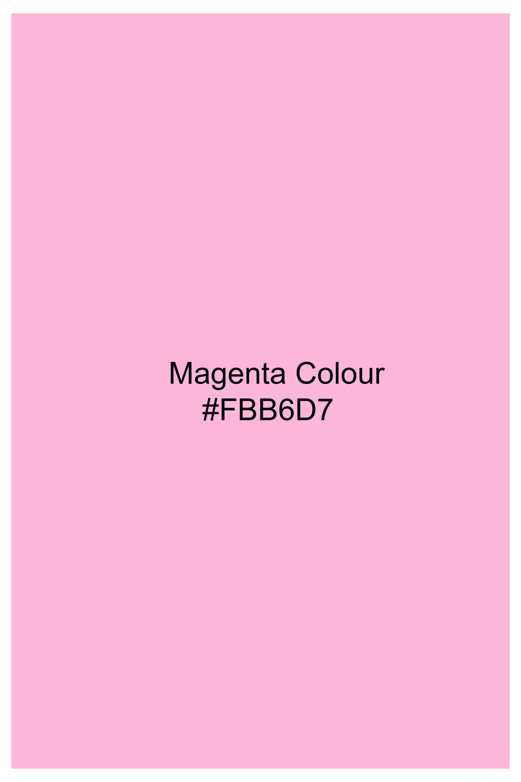 Magenta Pink Subtle Sheen Viscose Pajam F-8927