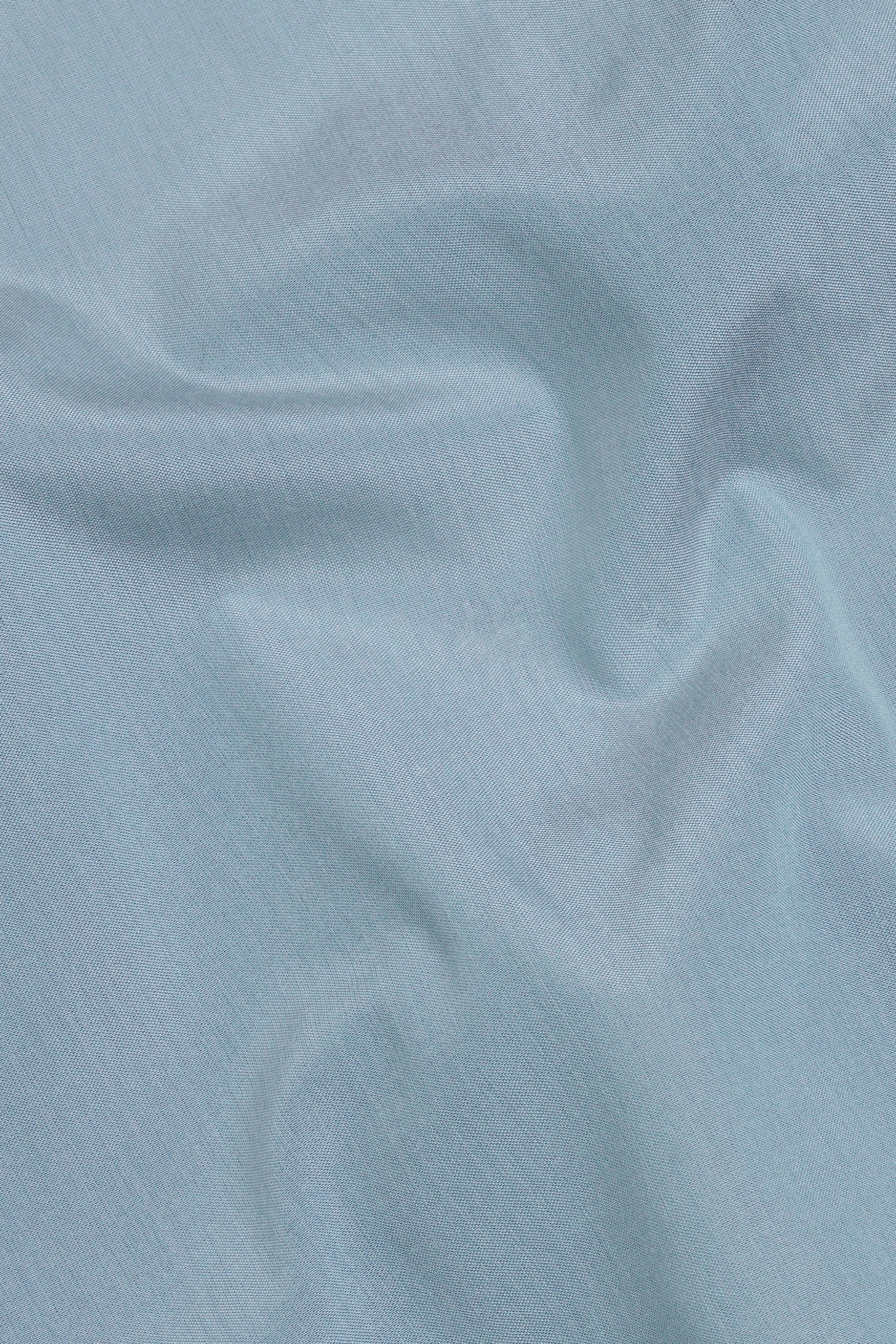 Regent Blue Subtle Sheen Viscose Pajama F-8945