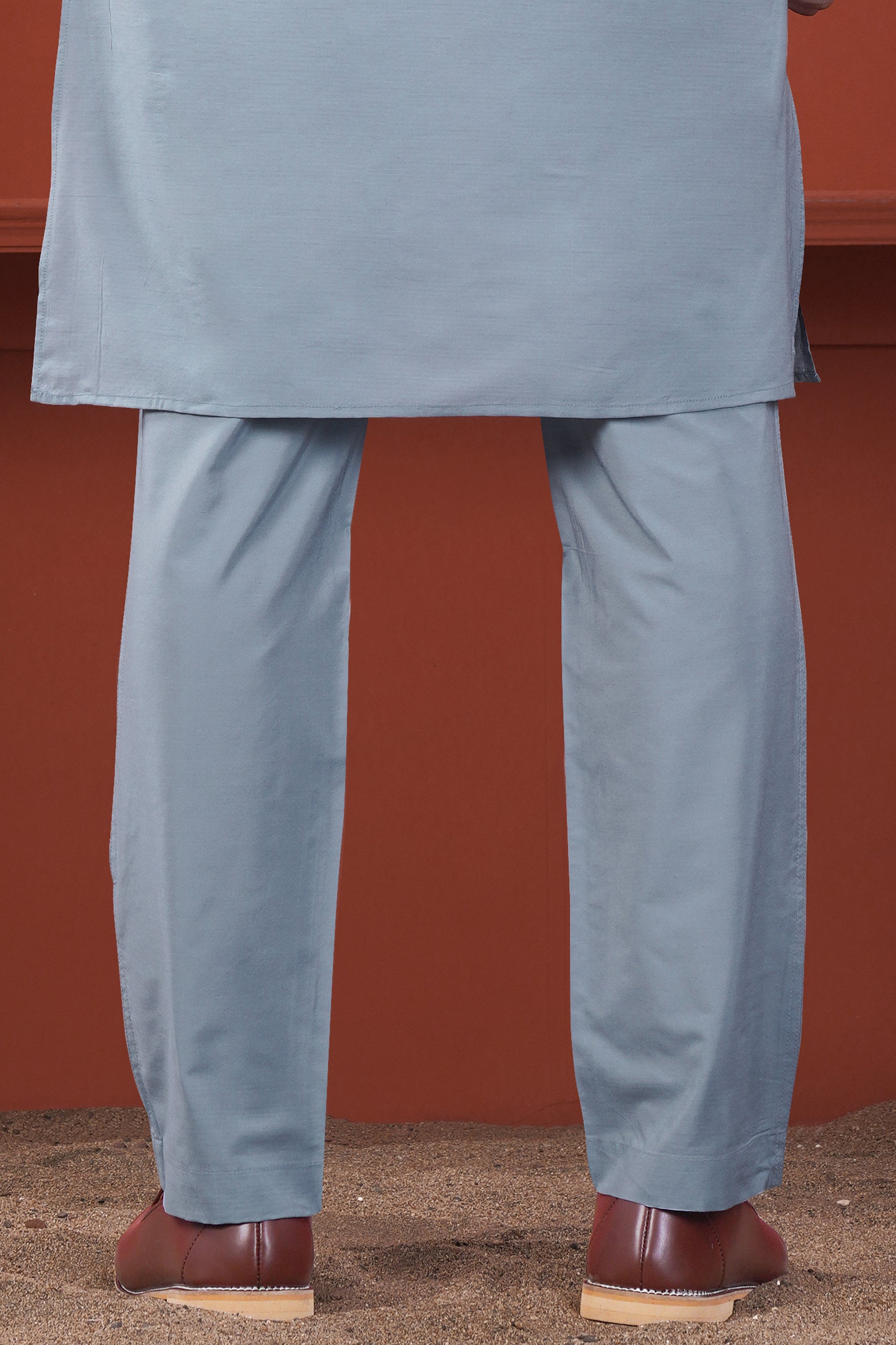 Regent Blue Subtle Sheen Viscose Pajama F-8945