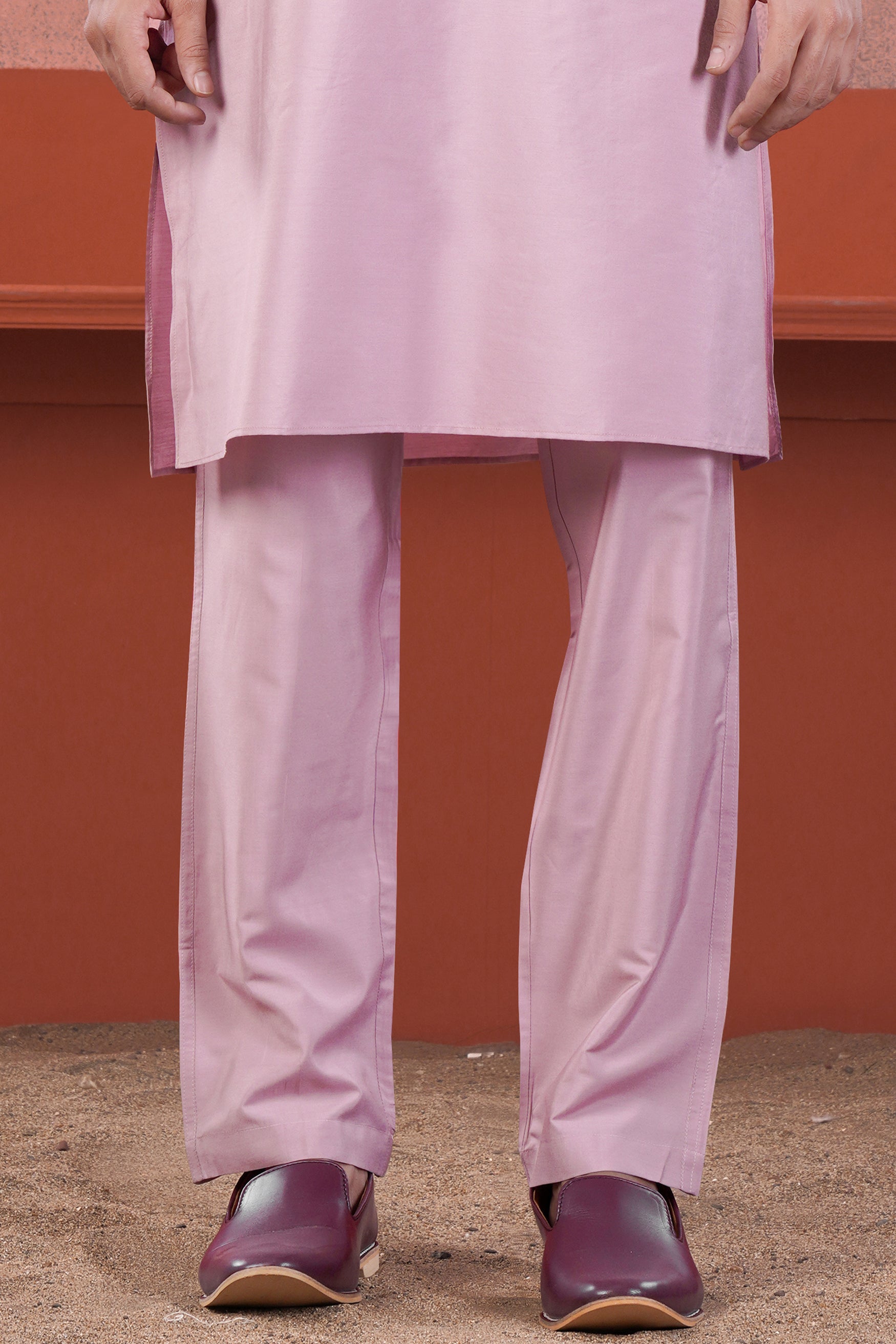 Melanie Pink Subtle Sheen Viscose Pajama F-8918