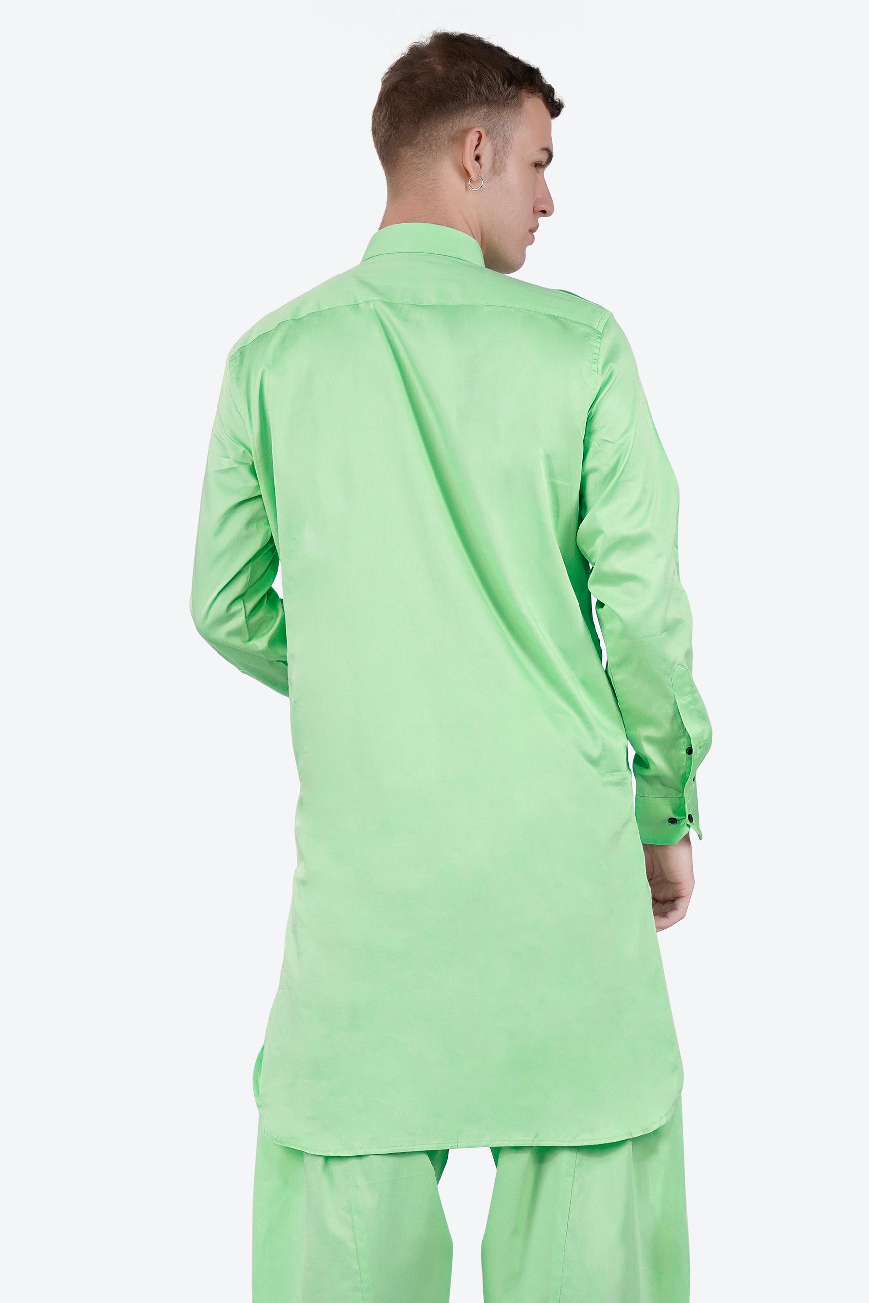 Celadon Green Subtle Sheen Super Soft Premium Cotton Pathani