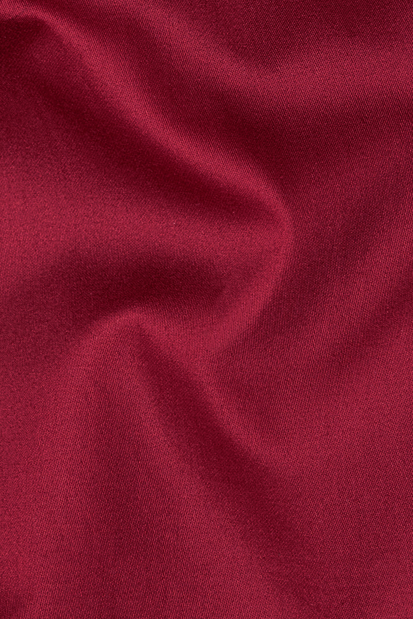 Vivid Auburn Red Subtle Sheen Super Soft Premium Cotton Pathani