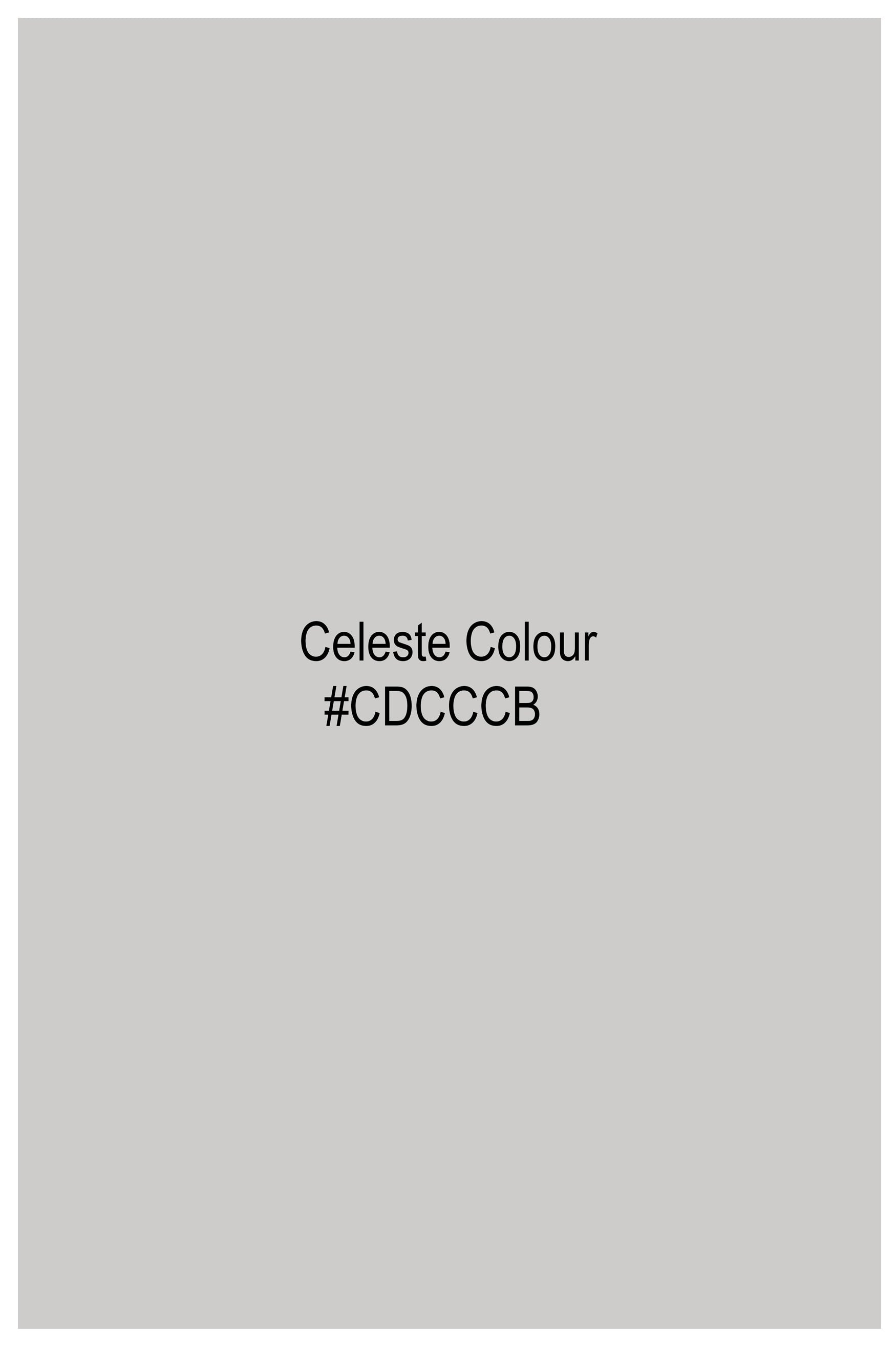 Celeste Gray Subtle Sheen Super Soft Premium Cotton Pathani