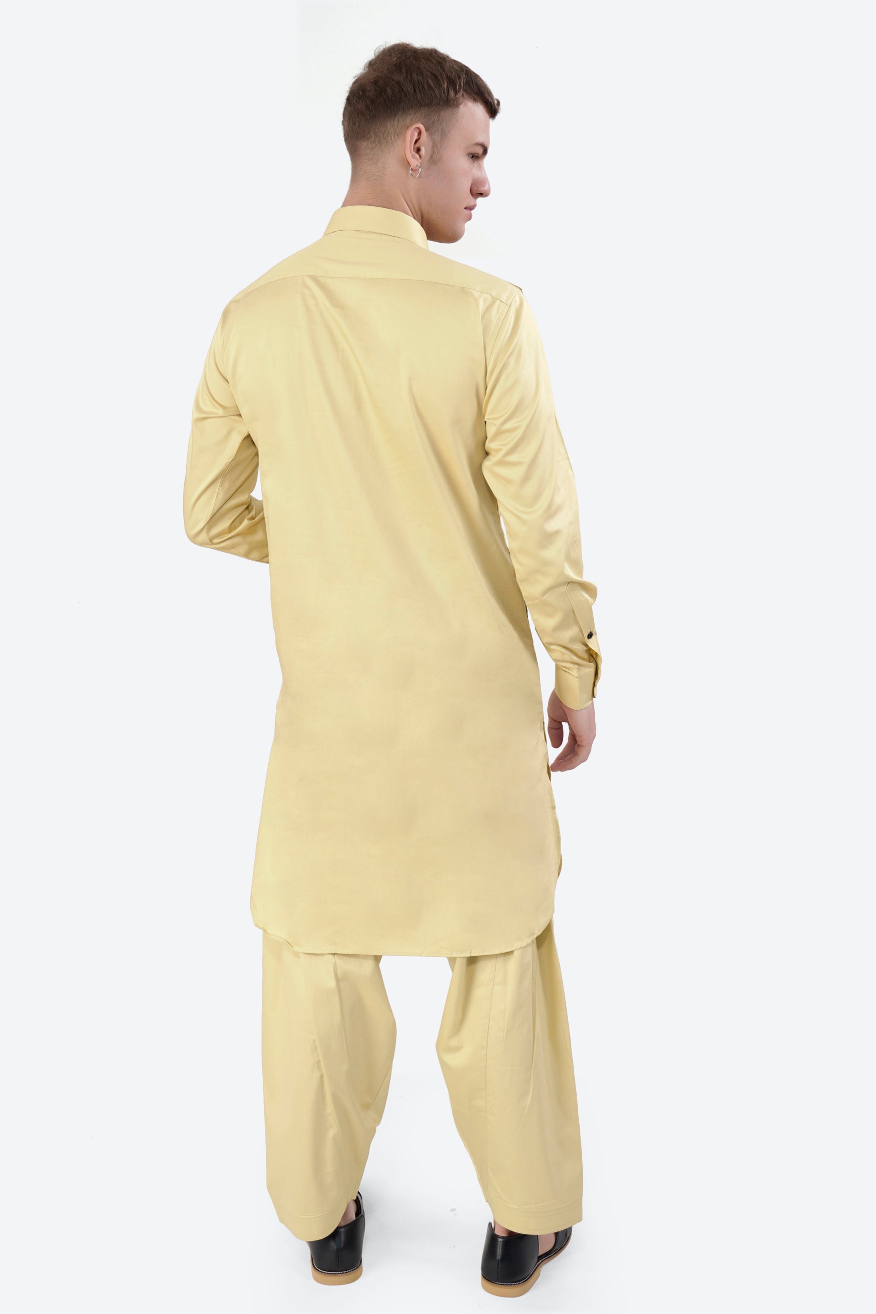 Sidecar Beige Subtle Sheen Super Soft Premium Cotton Pathani