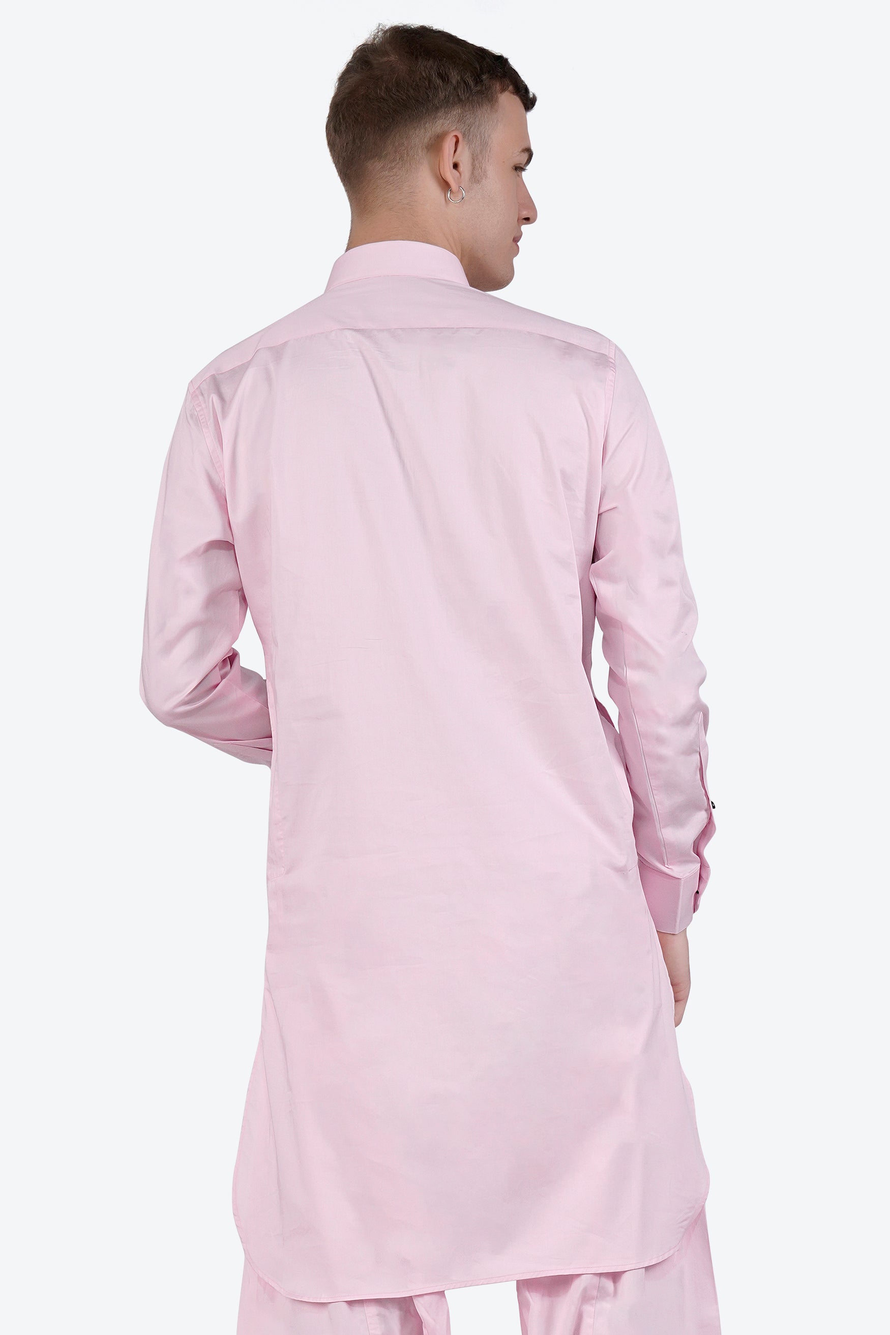 Carousel Pink Subtle Sheen Super Soft Premium Cotton Pathani