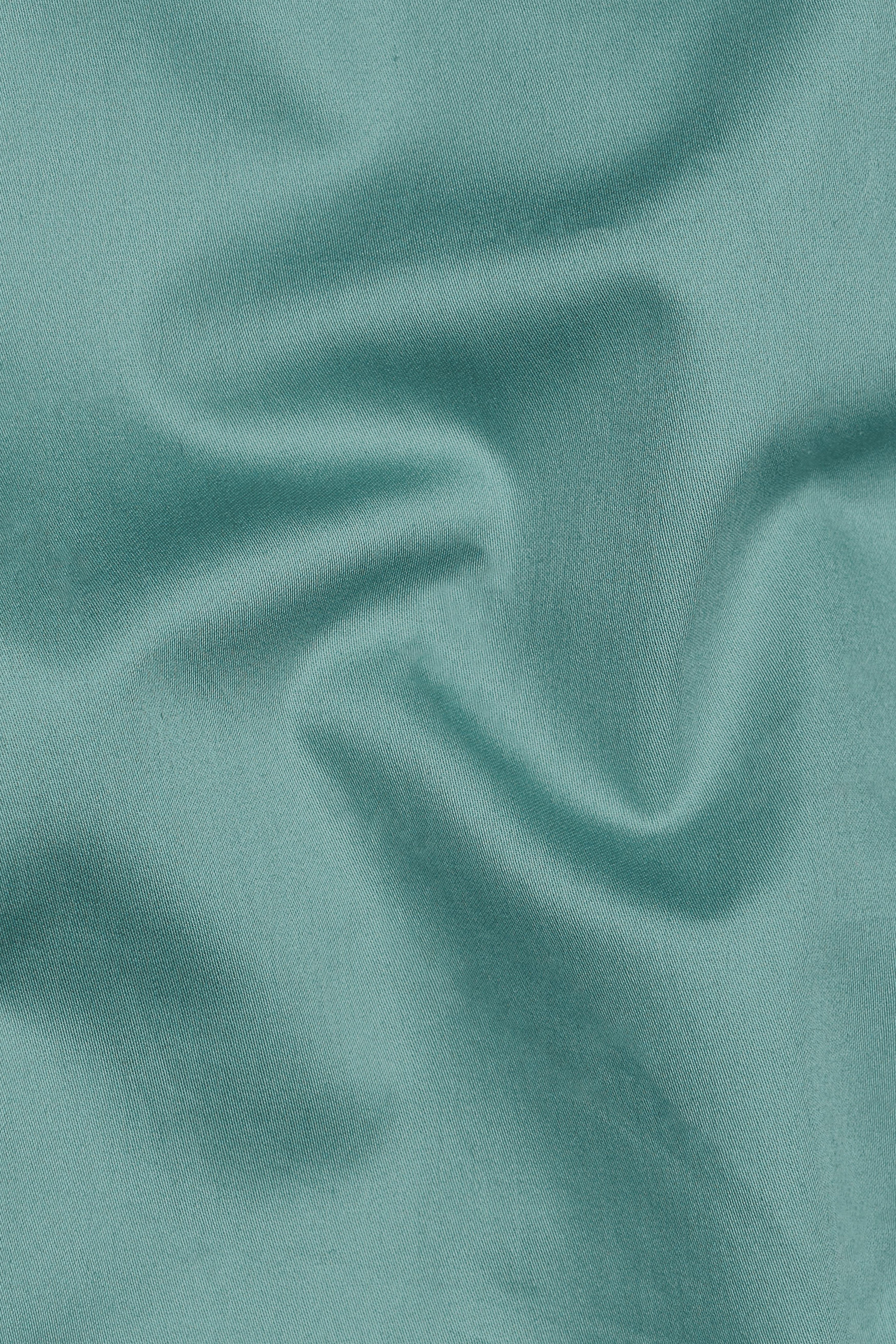 Neptune Blue Subtle Sheen Super Soft Premium Cotton Pathani Set