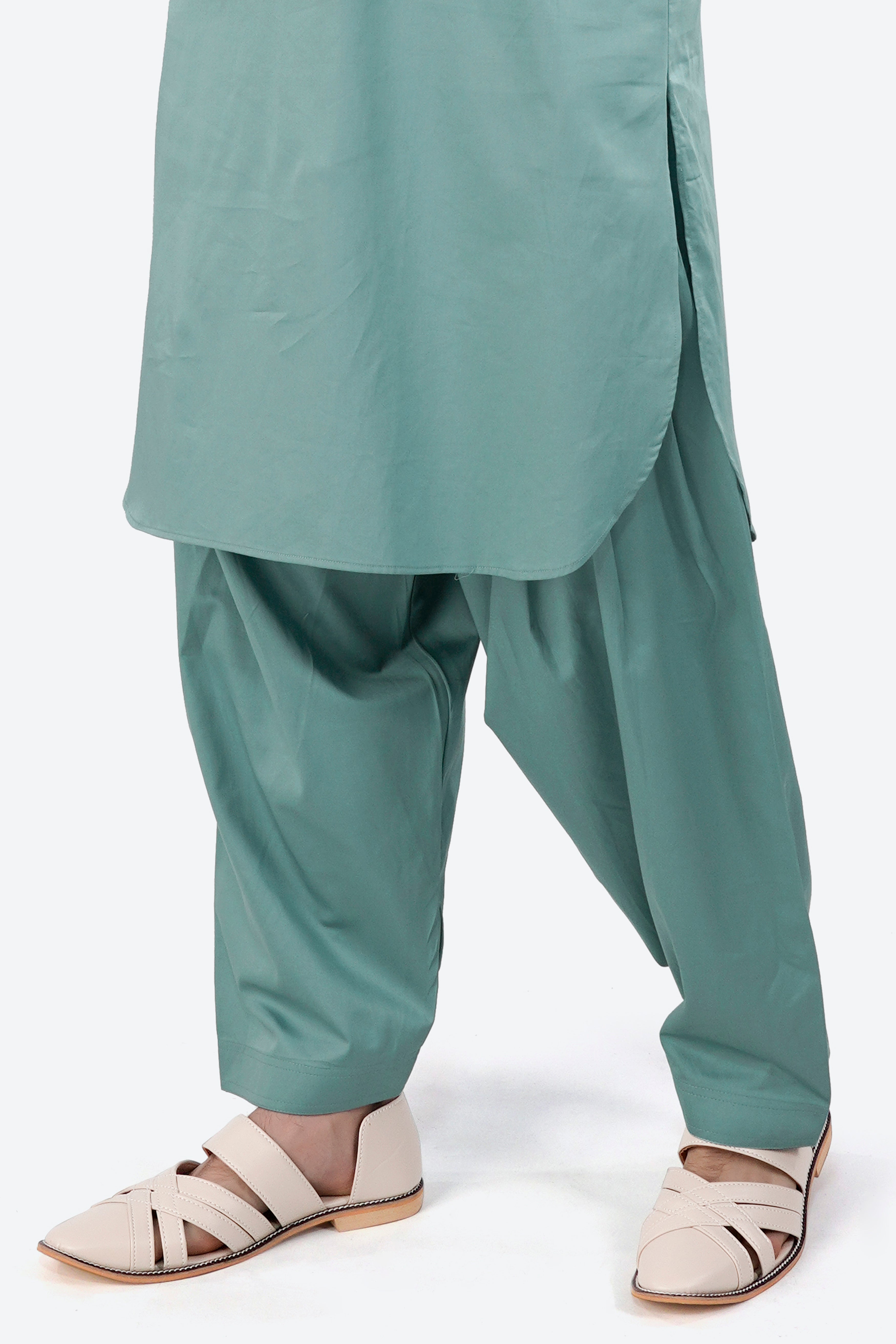 Neptune Blue Subtle Sheen Super Soft Premium Cotton Dhoti