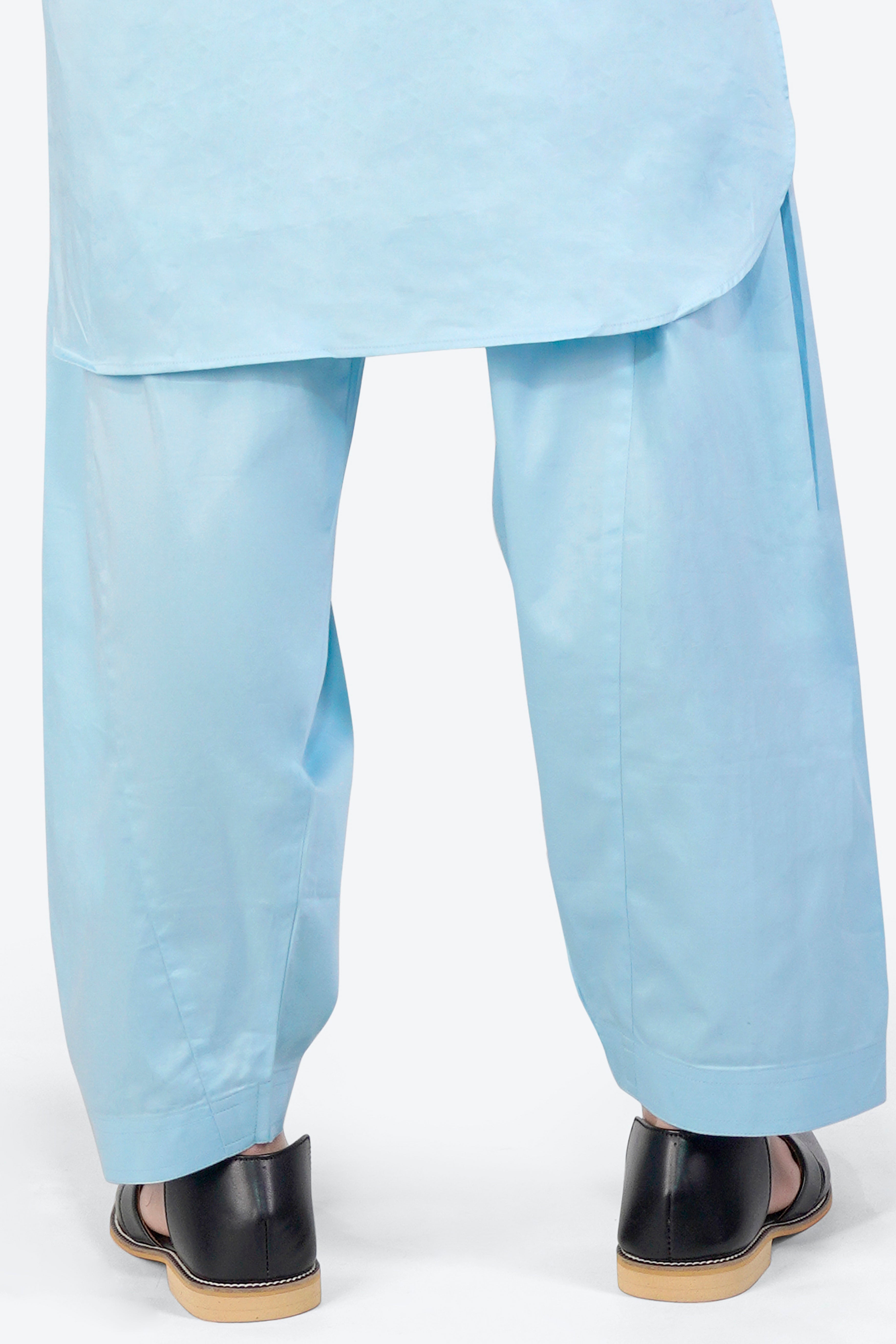 Turquoise Blue Dhoti F-6321