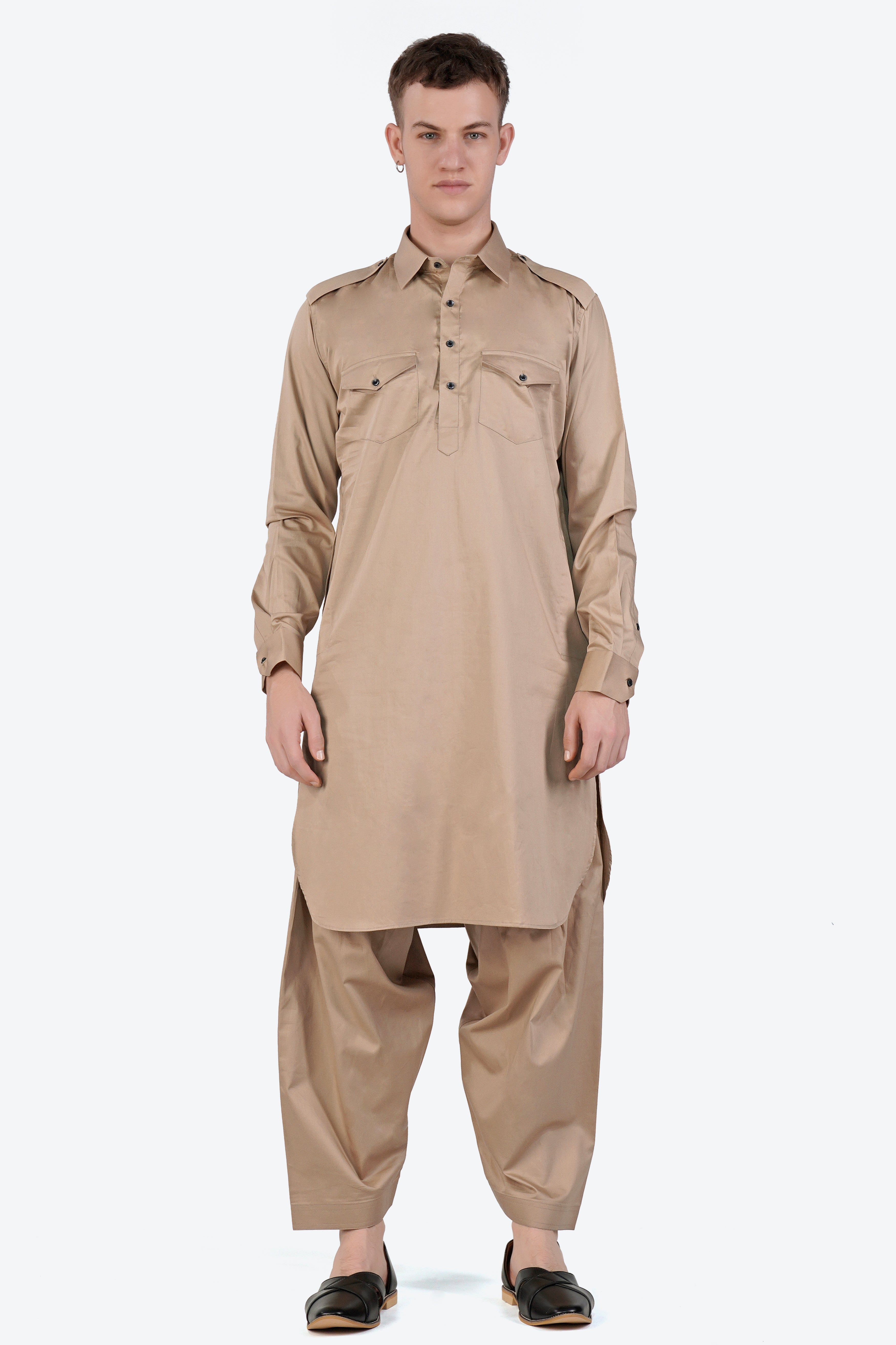 Cashmere Brown Dhoti F-6331