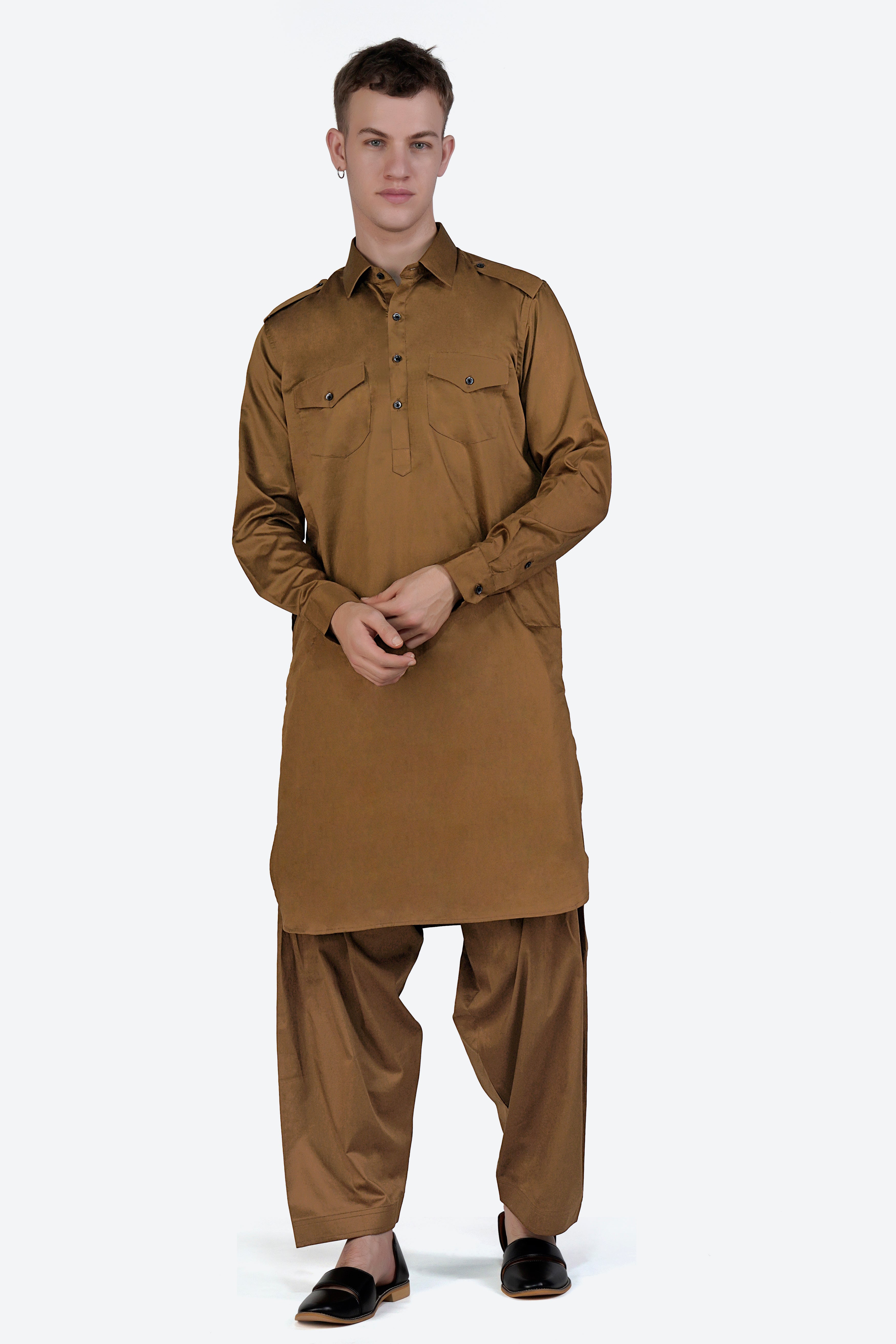 Nutmeg Brown Dhoti F-6320