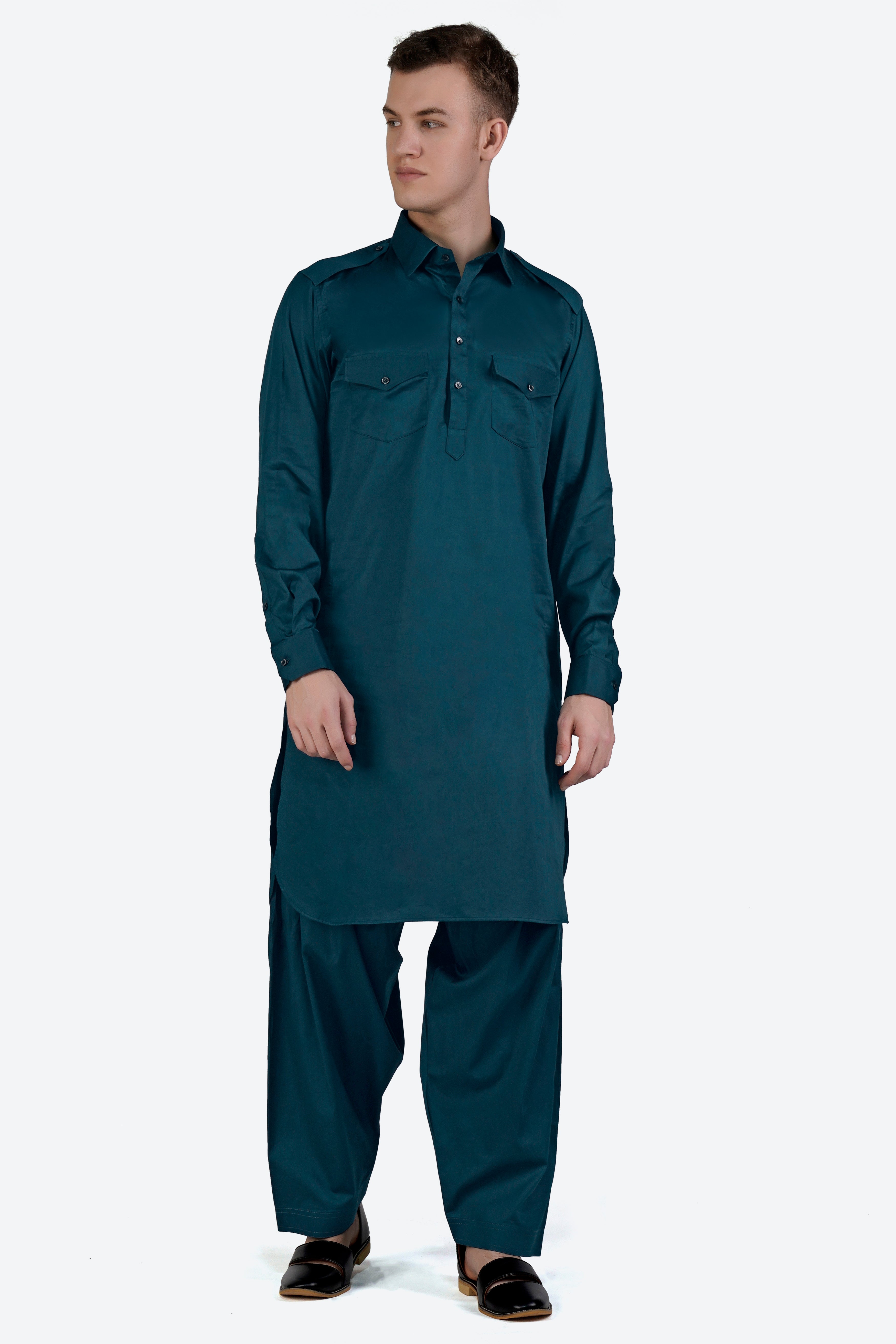 Nile Blue Dhoti F-6309