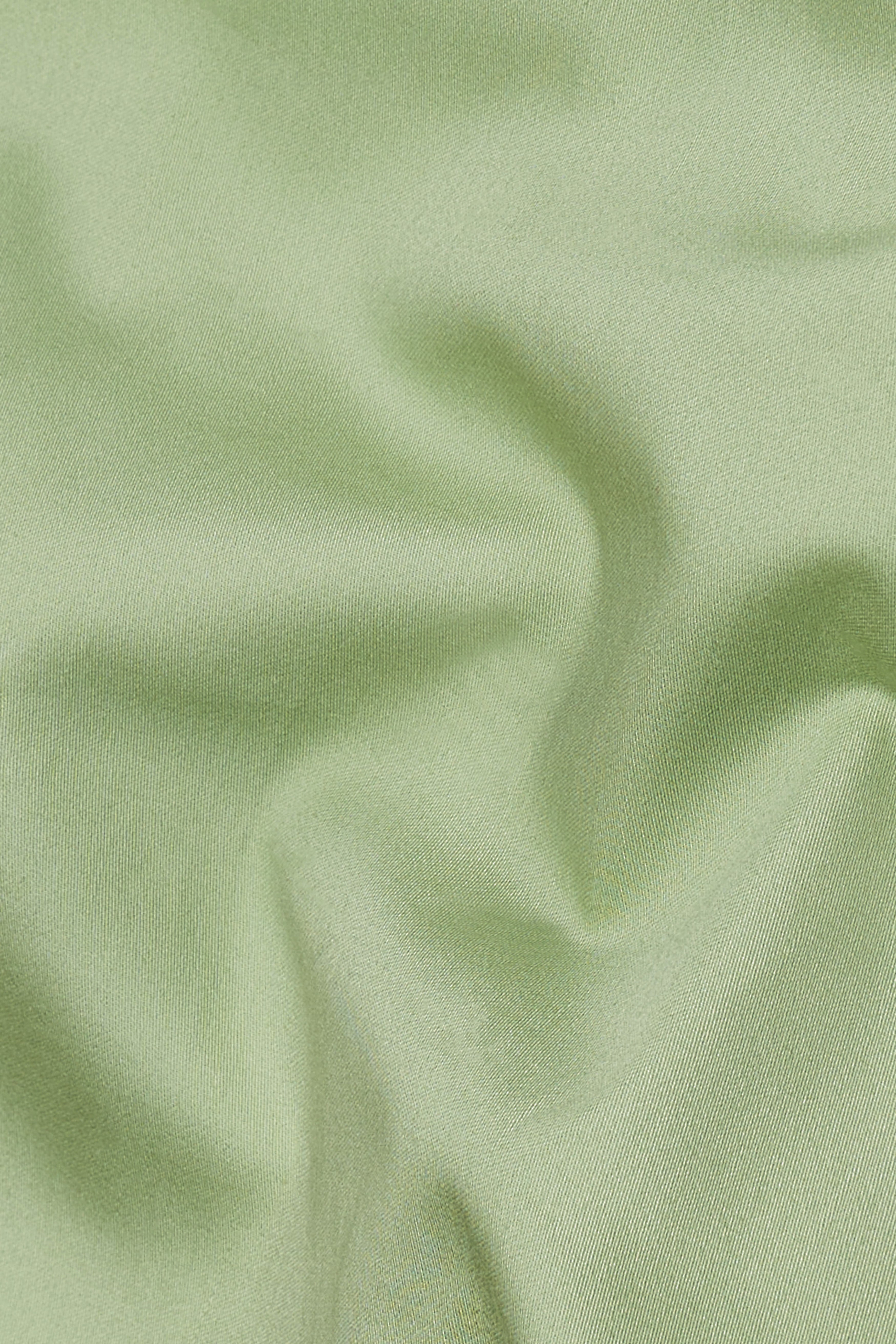 Swamp Green Subtle Sheen Super Soft Premium Cotton Pathani Set