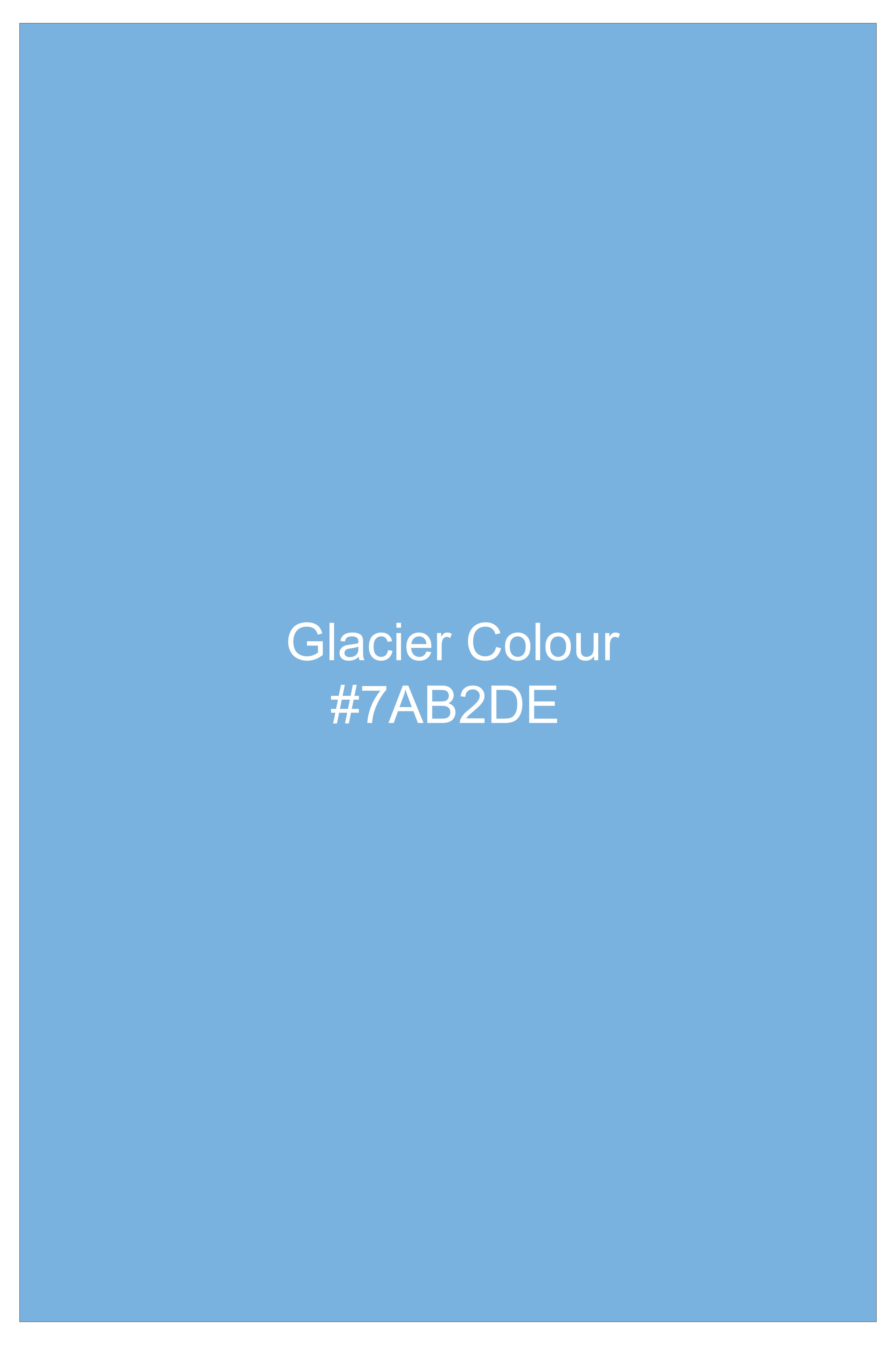Glacier Blue Print Super Soft Premium Cotton Shirt