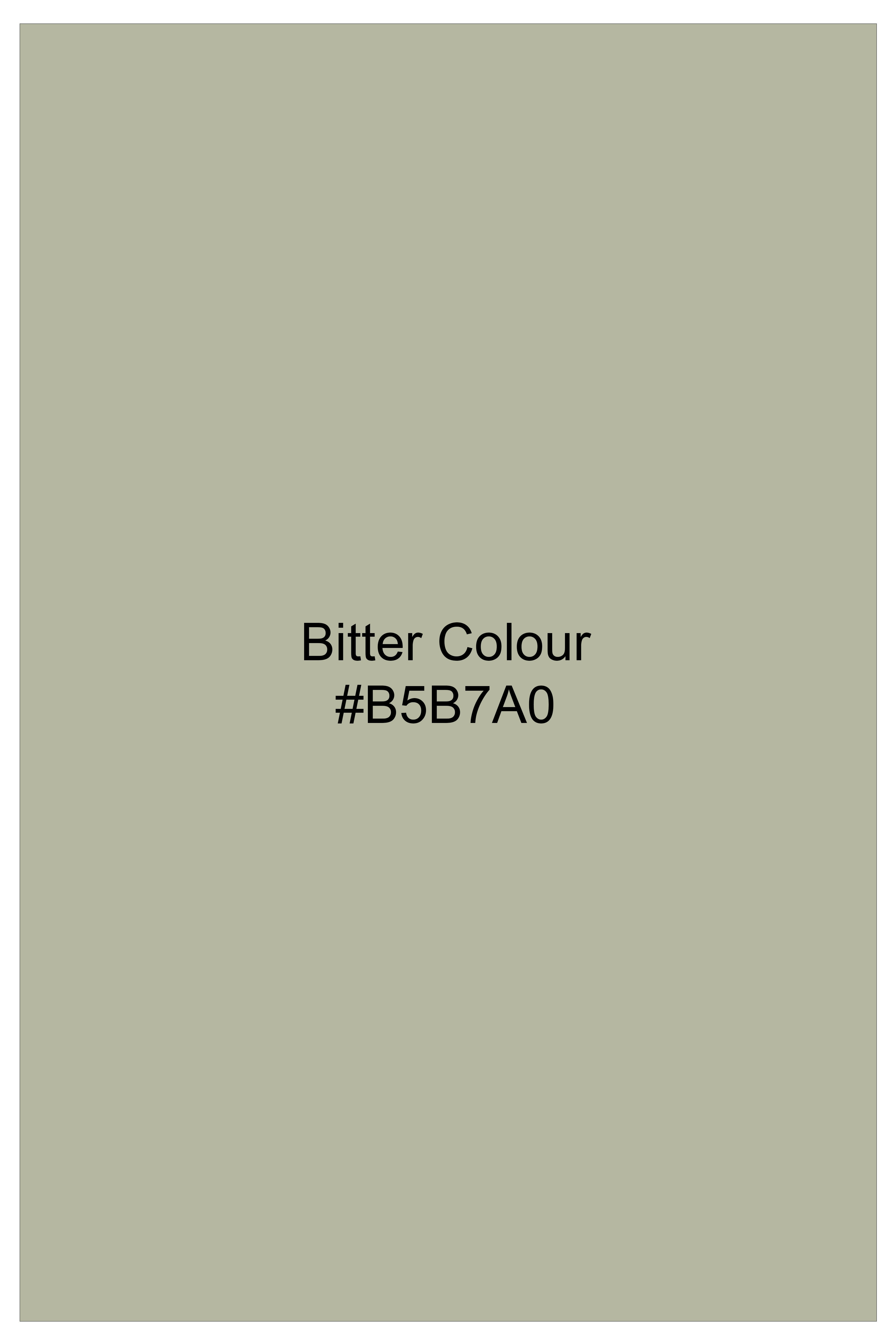 Viridian-Bitter Green Dobby Textured Premium Giza Cotton Dress Shirt