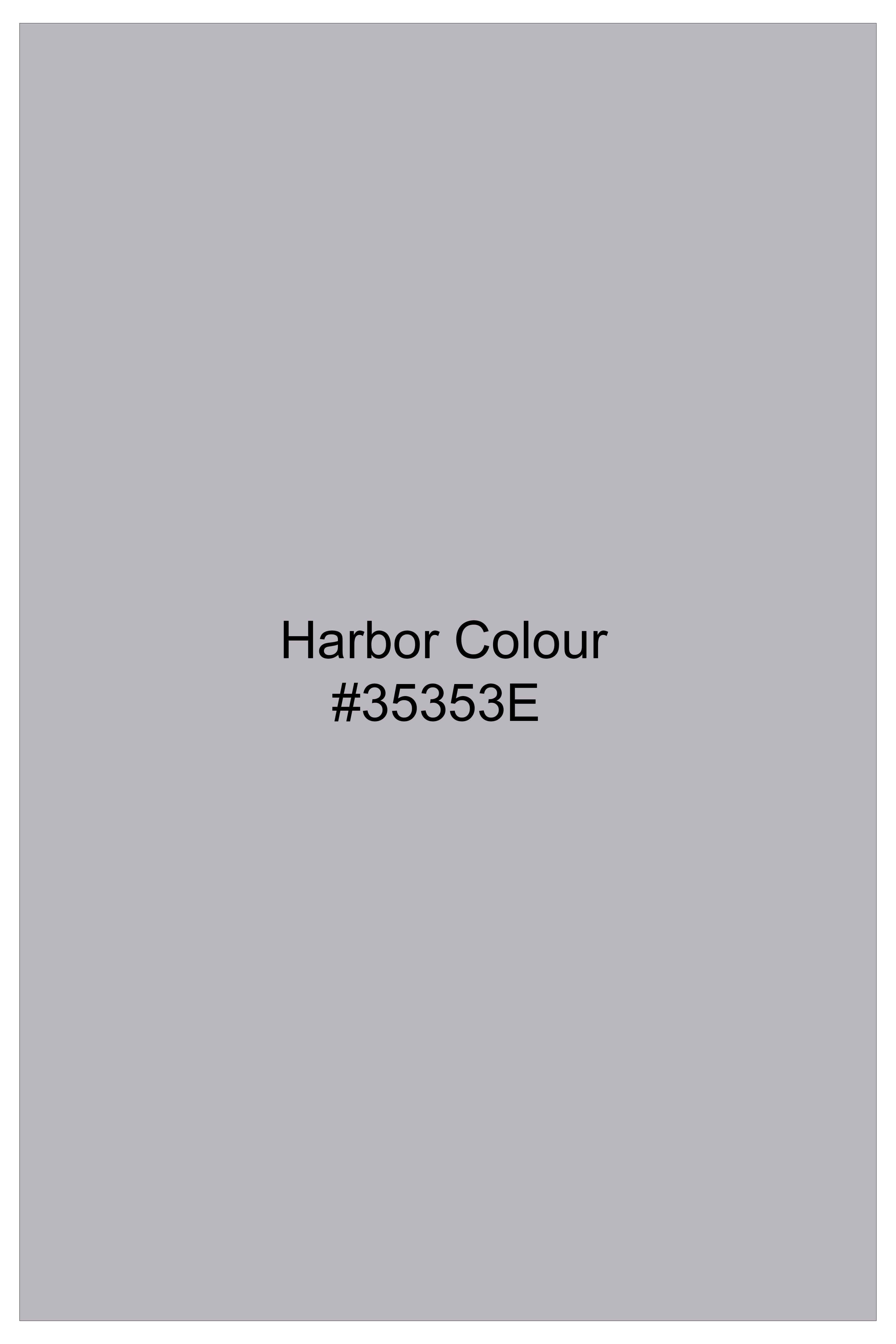 Grisport-Harbor Gray Textured Twill Premium Cotton Dress Shirt