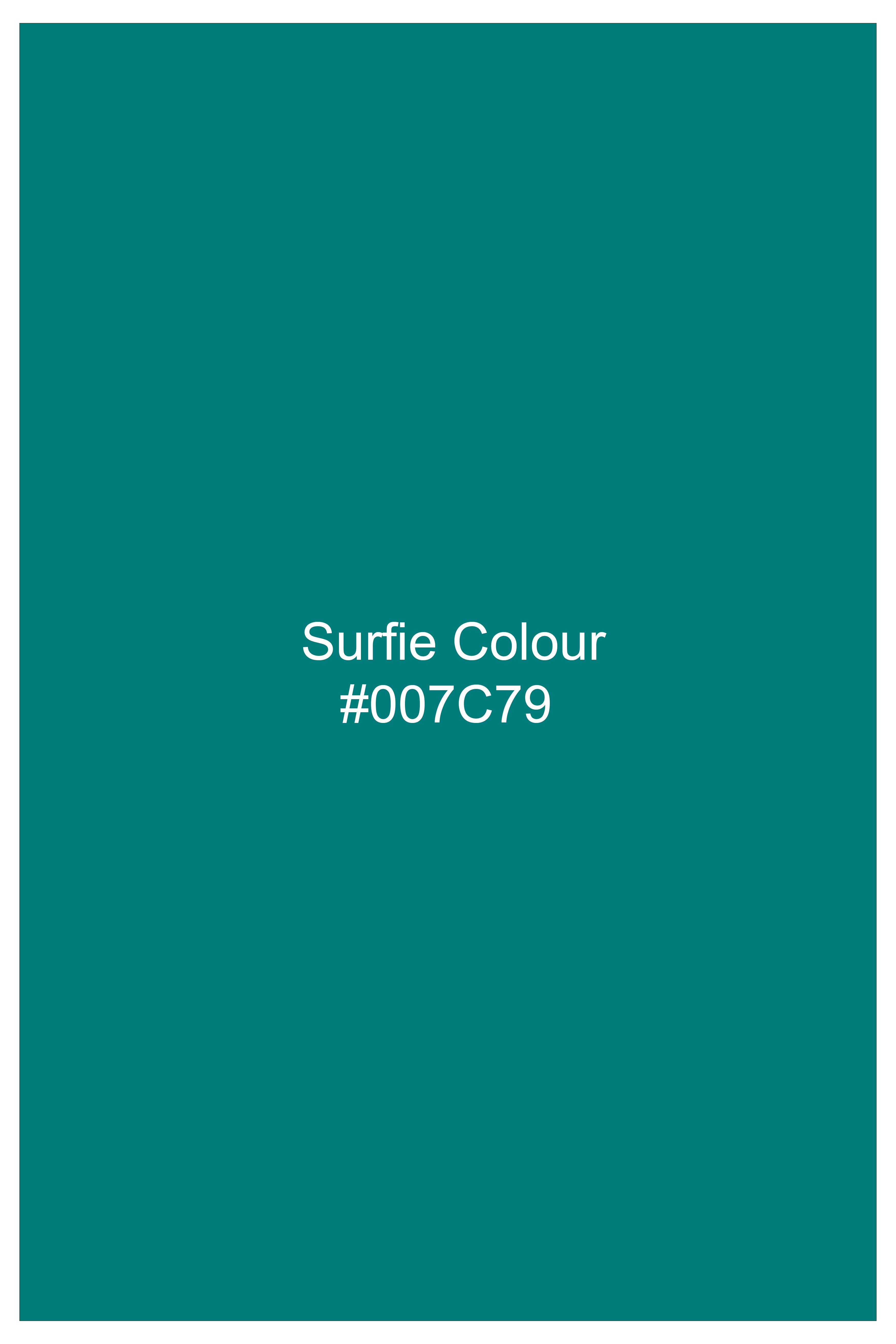 Verique-Surfie Green Printed Subtle Sheen Super Soft Premium Cotton Semi Formal Shirt