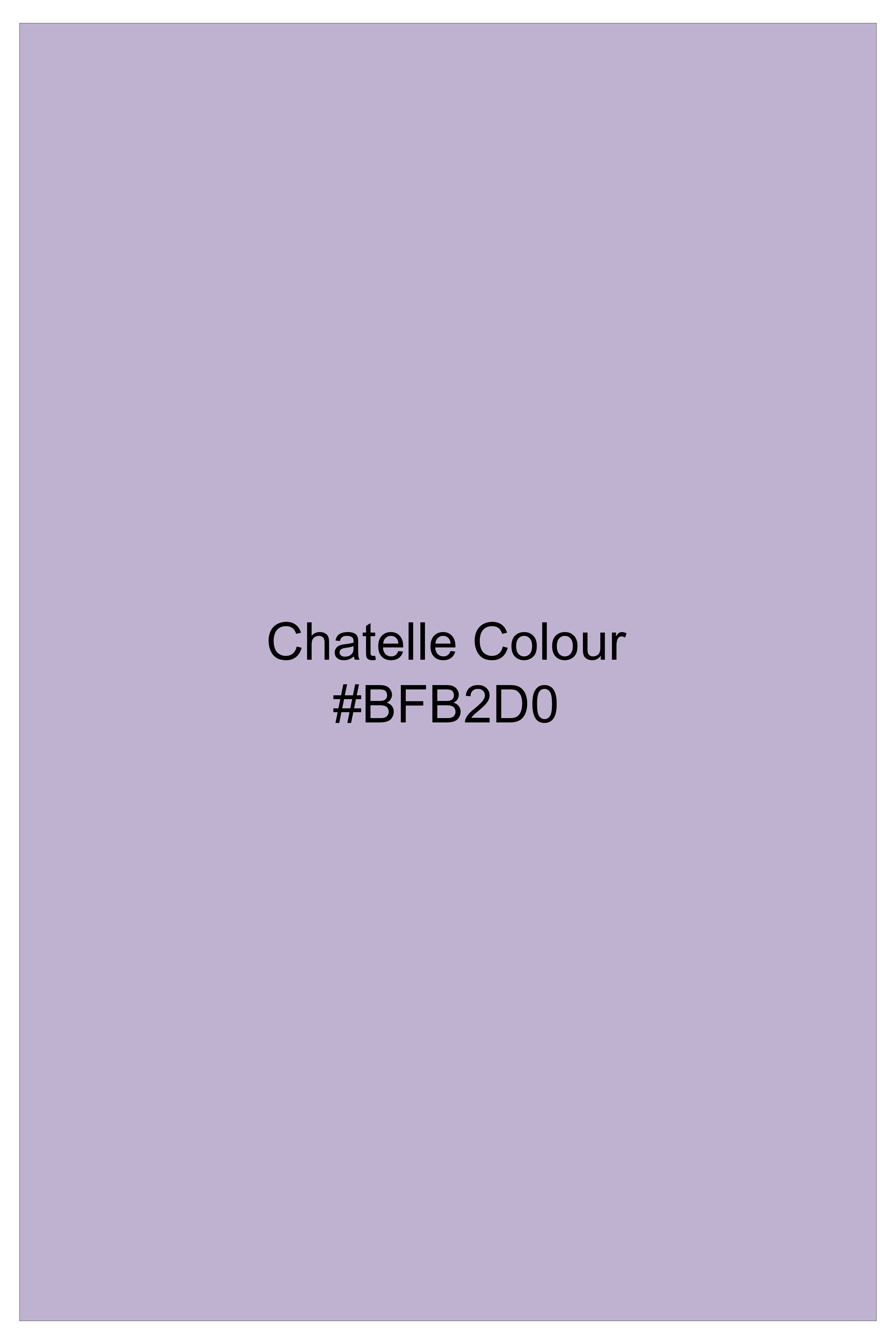 Chatelle Purple Solid Premium Luxuries Linen Shirt