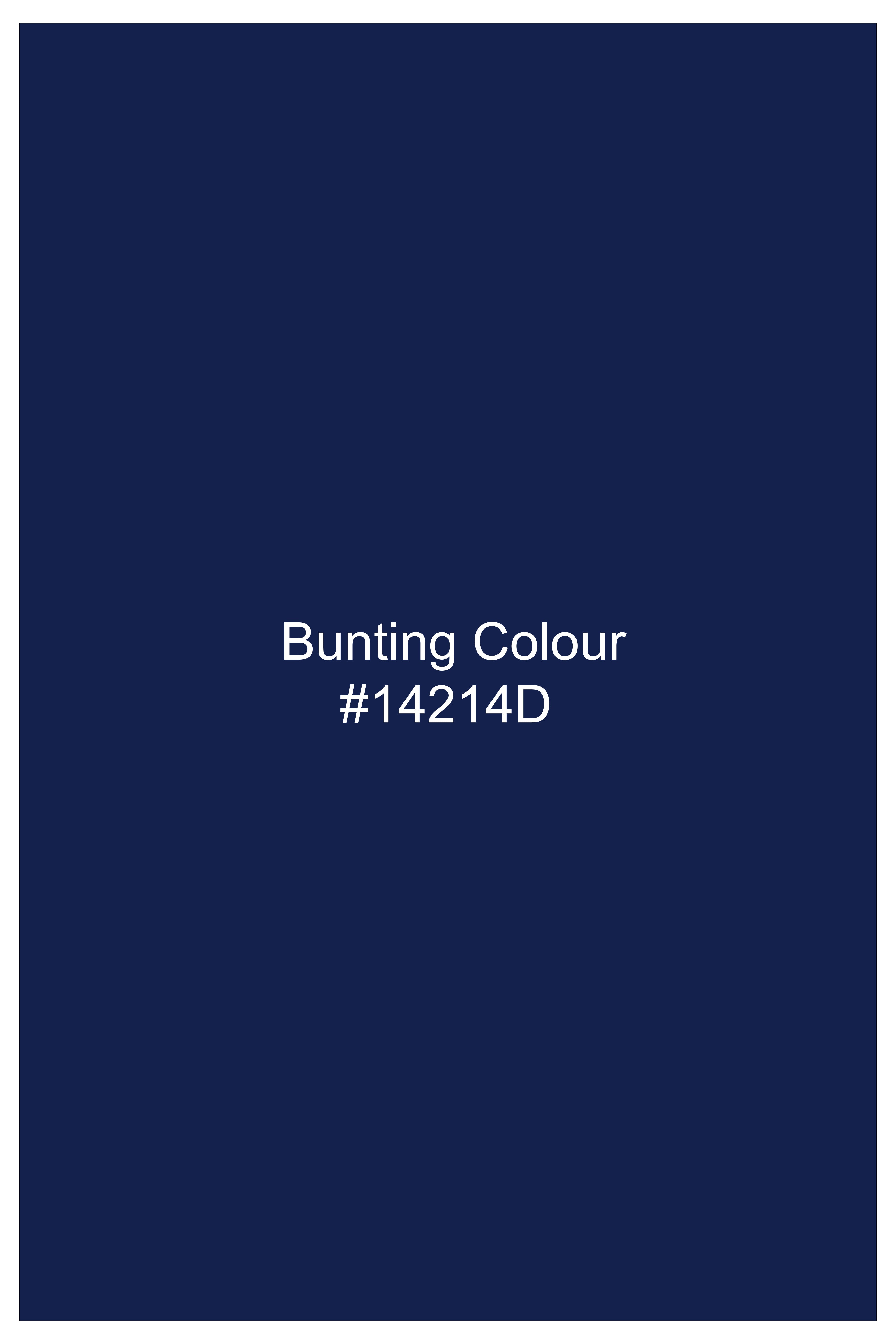 Denique-Bunting Blue Multicoloured Striped Indigo Denim Casual Shirt