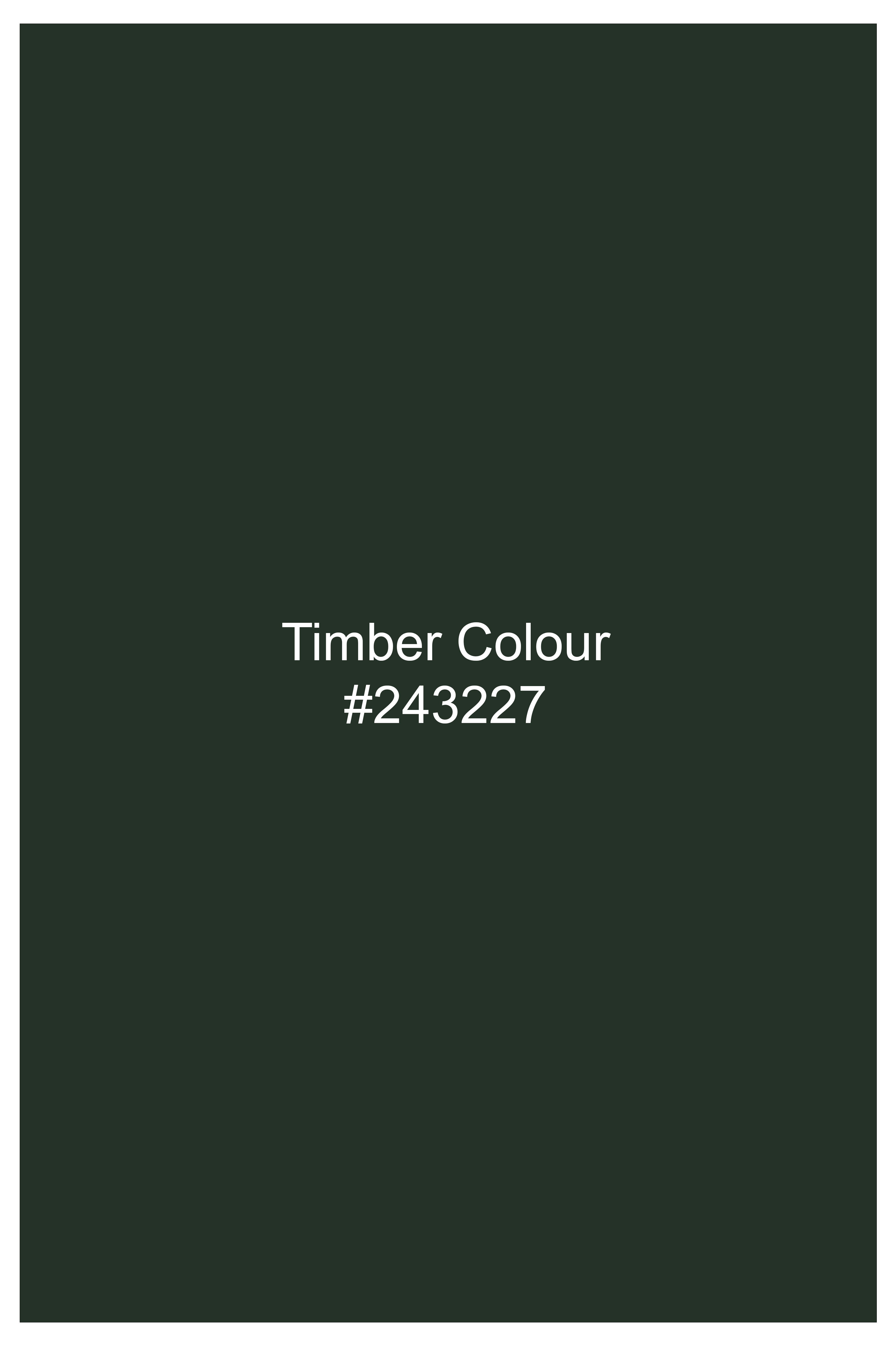 Foresta-Timber Green Dobby Textured Premium Giza Cotton Dress Shirt