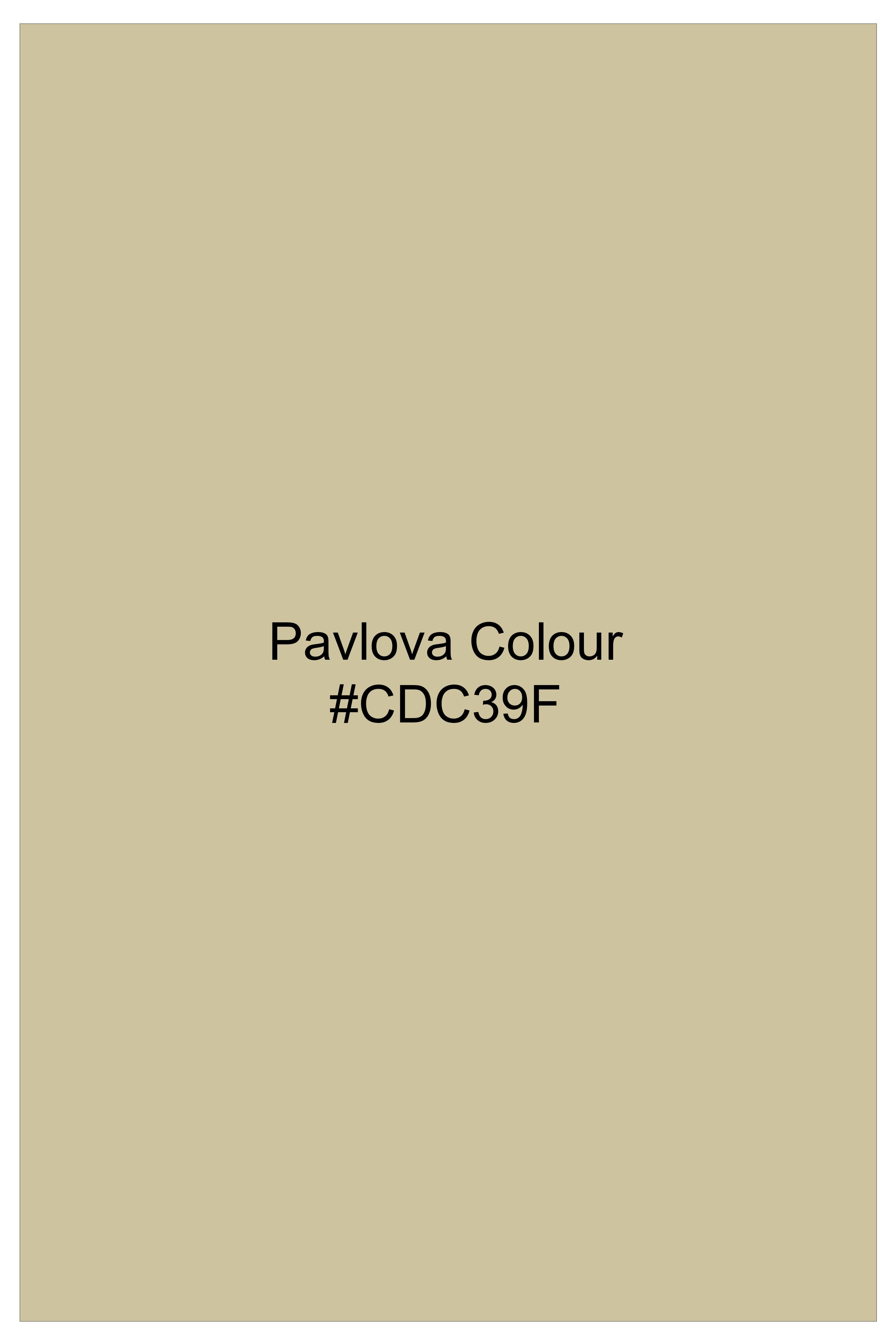 Saffron-Pavlova Yellow Dobby Textured Premium Giza Cotton Dress Shirt