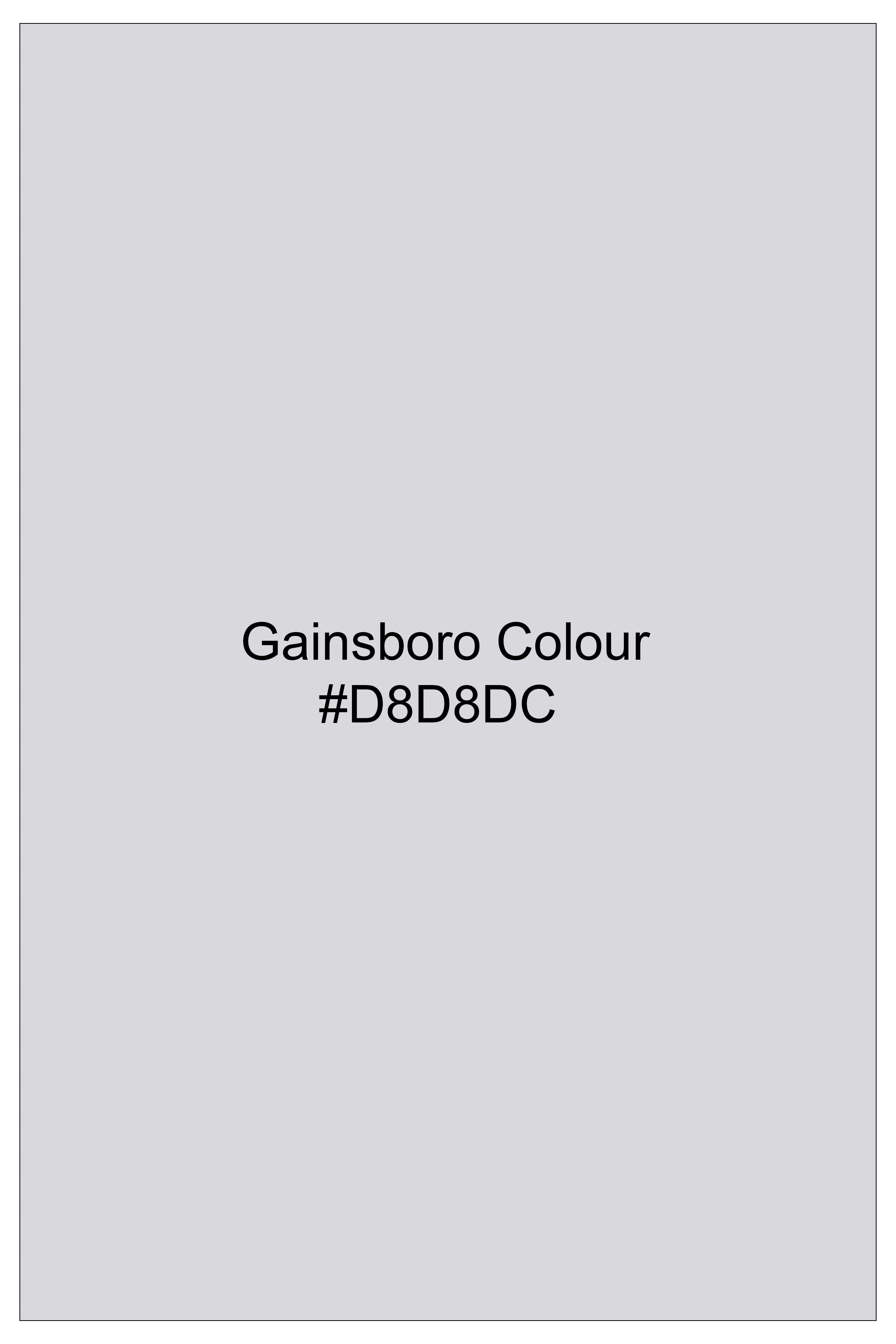 Nimbus-Gainsboro Gray Oxford Premium Cotton Dress Shirt