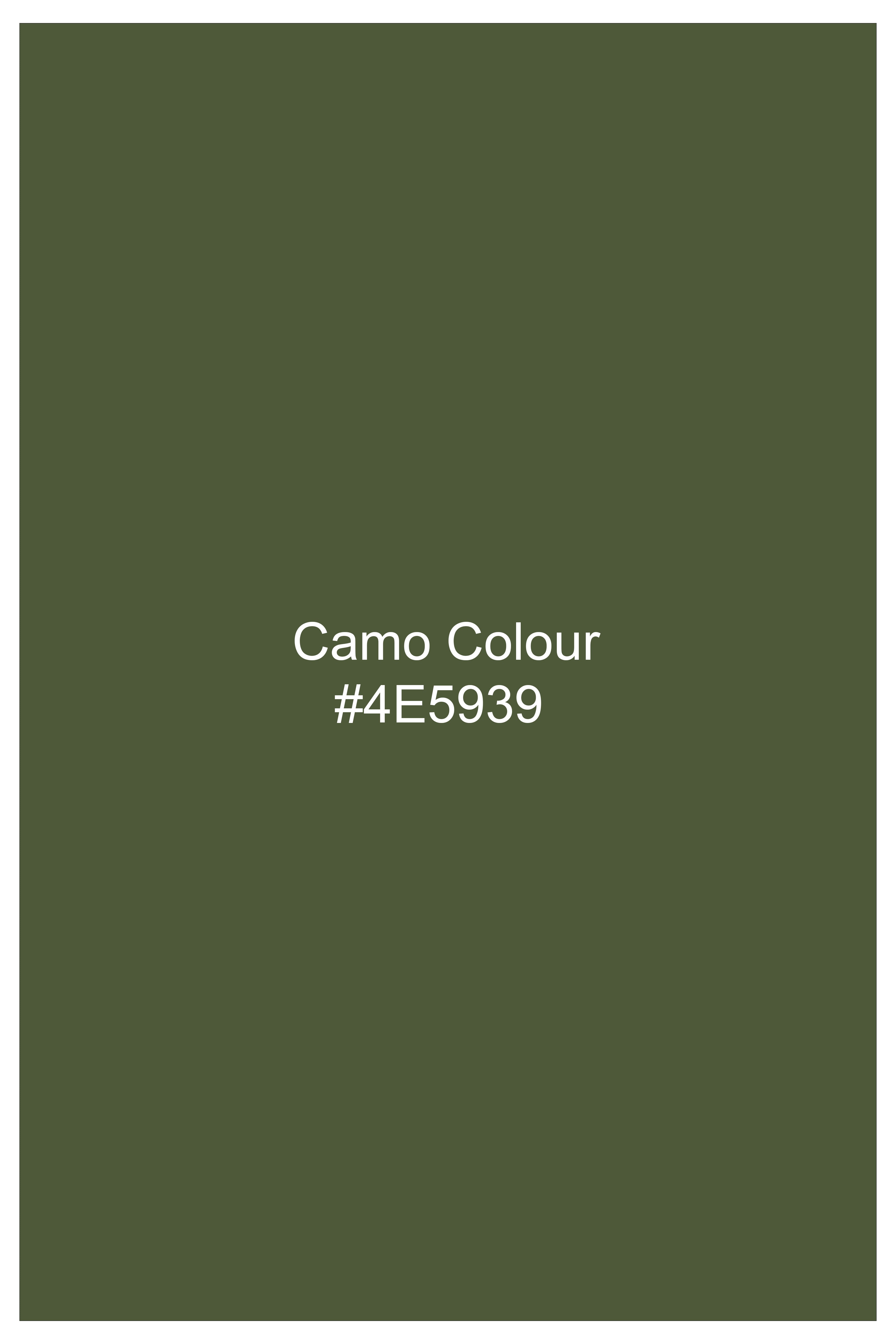 Verdant-Camo Green Subtle Sheen Super Soft Premium Cotton Dress Shirt