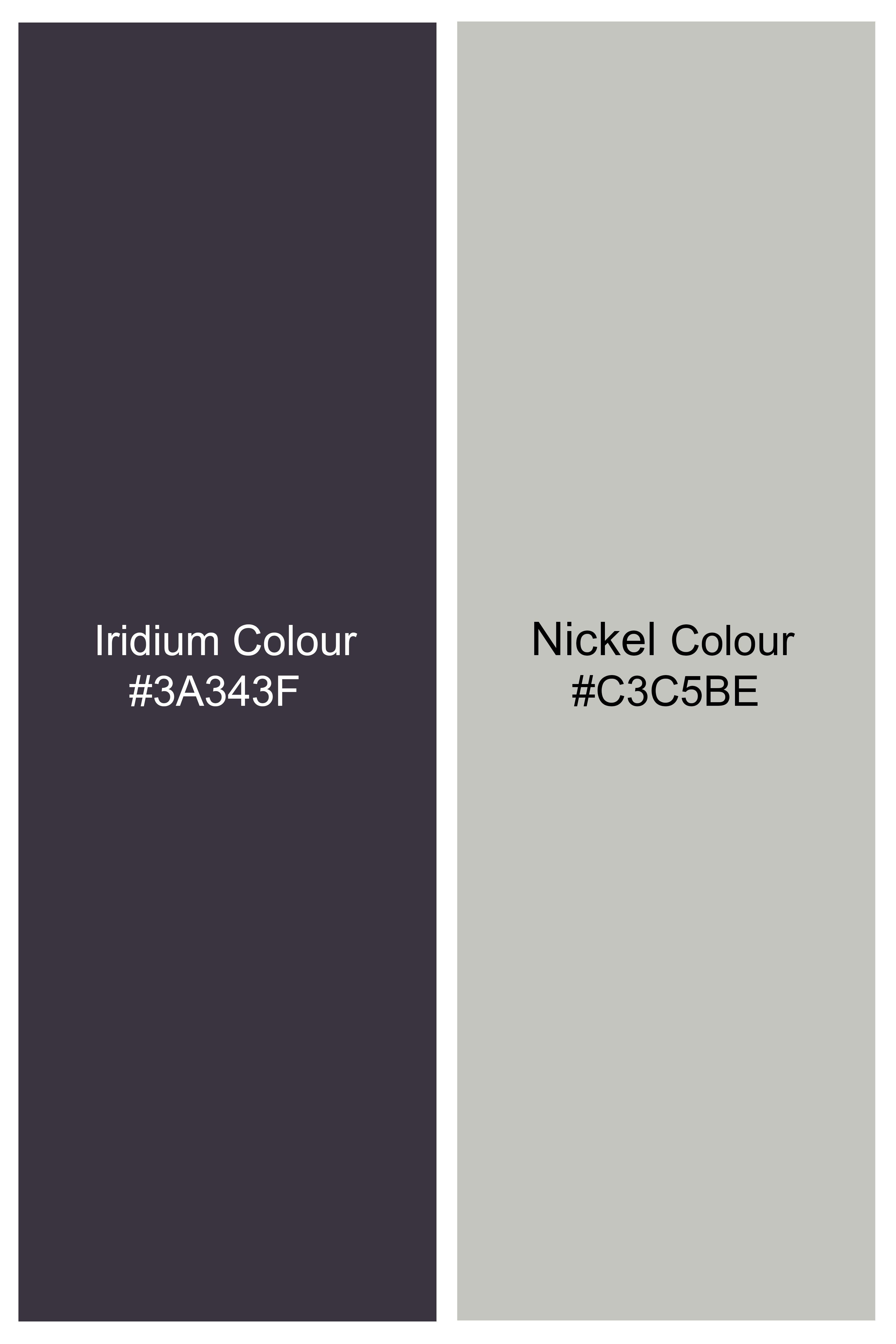 Iridium Gray Printed Super Soft Premium Cotton Shirt