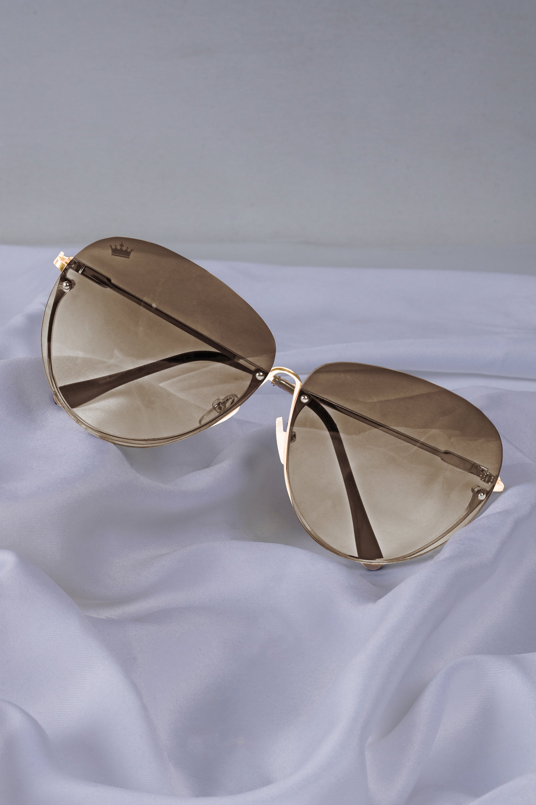 Golden Ash French Crown Aviator Unisex Sunglasses