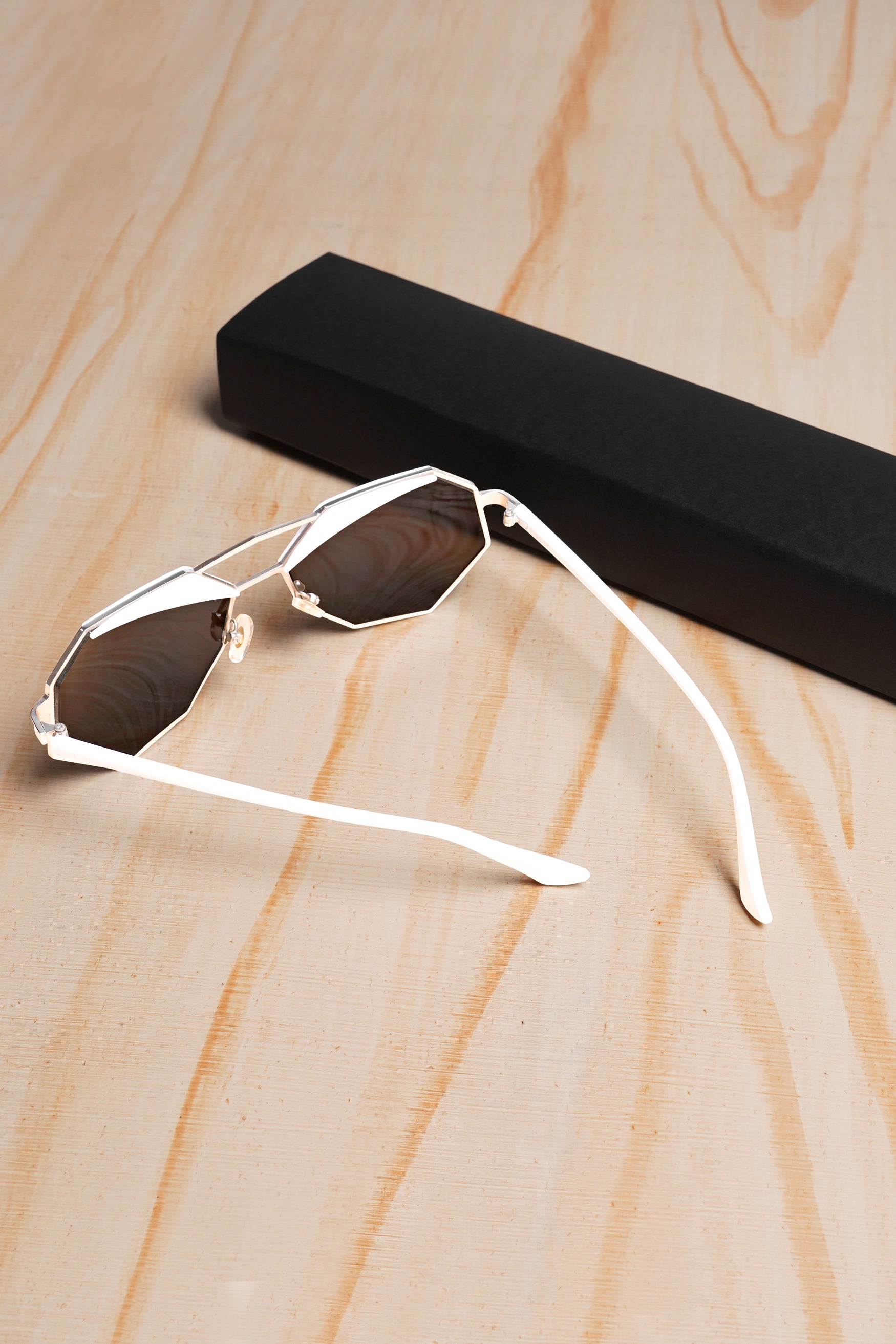 Royal Blue French Crown Oversized Unisex Sunglasses