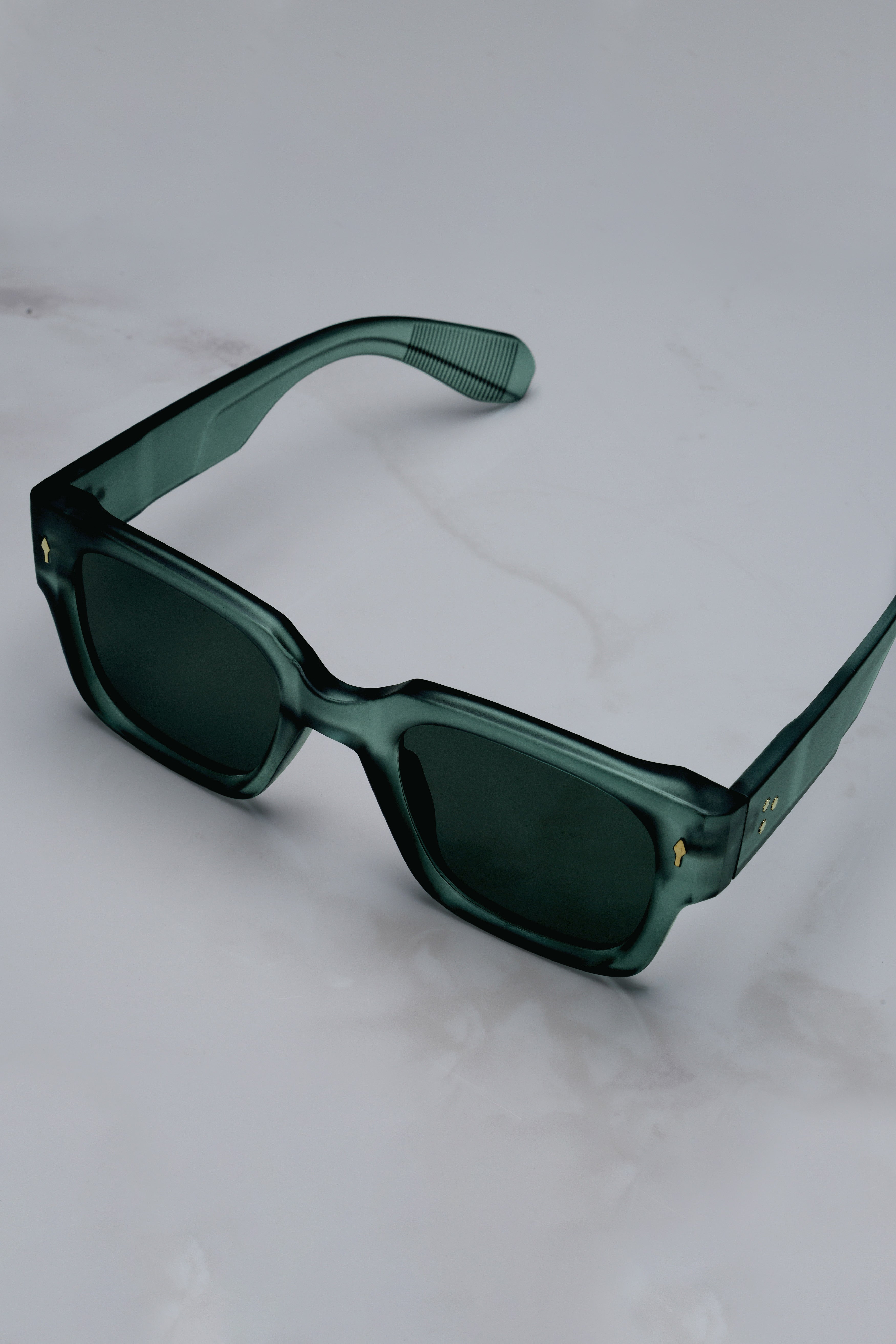 Verdion-Emerald Green French Crown Oversized Unisex Sunglasses