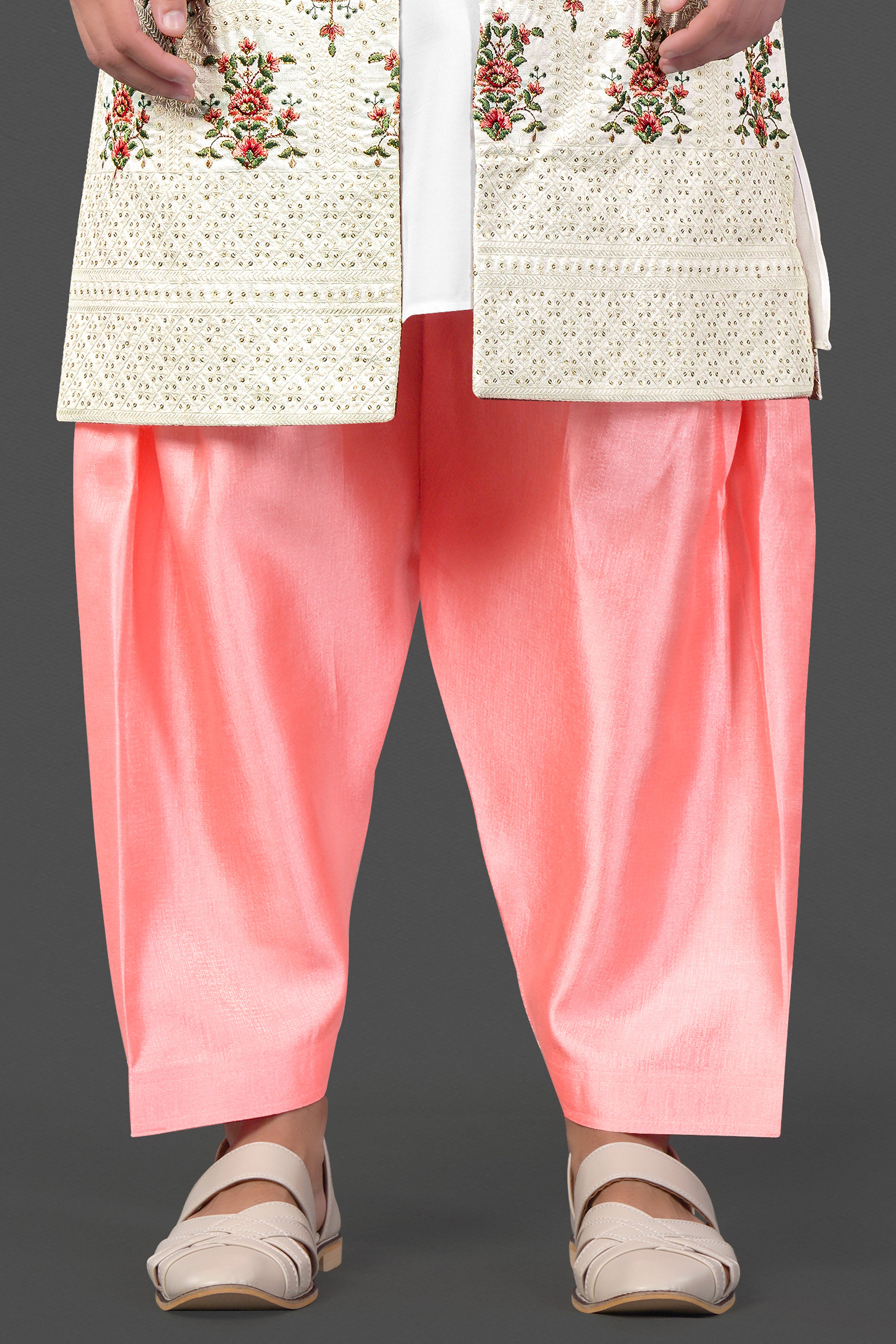 Peachy Viscose Dhoti