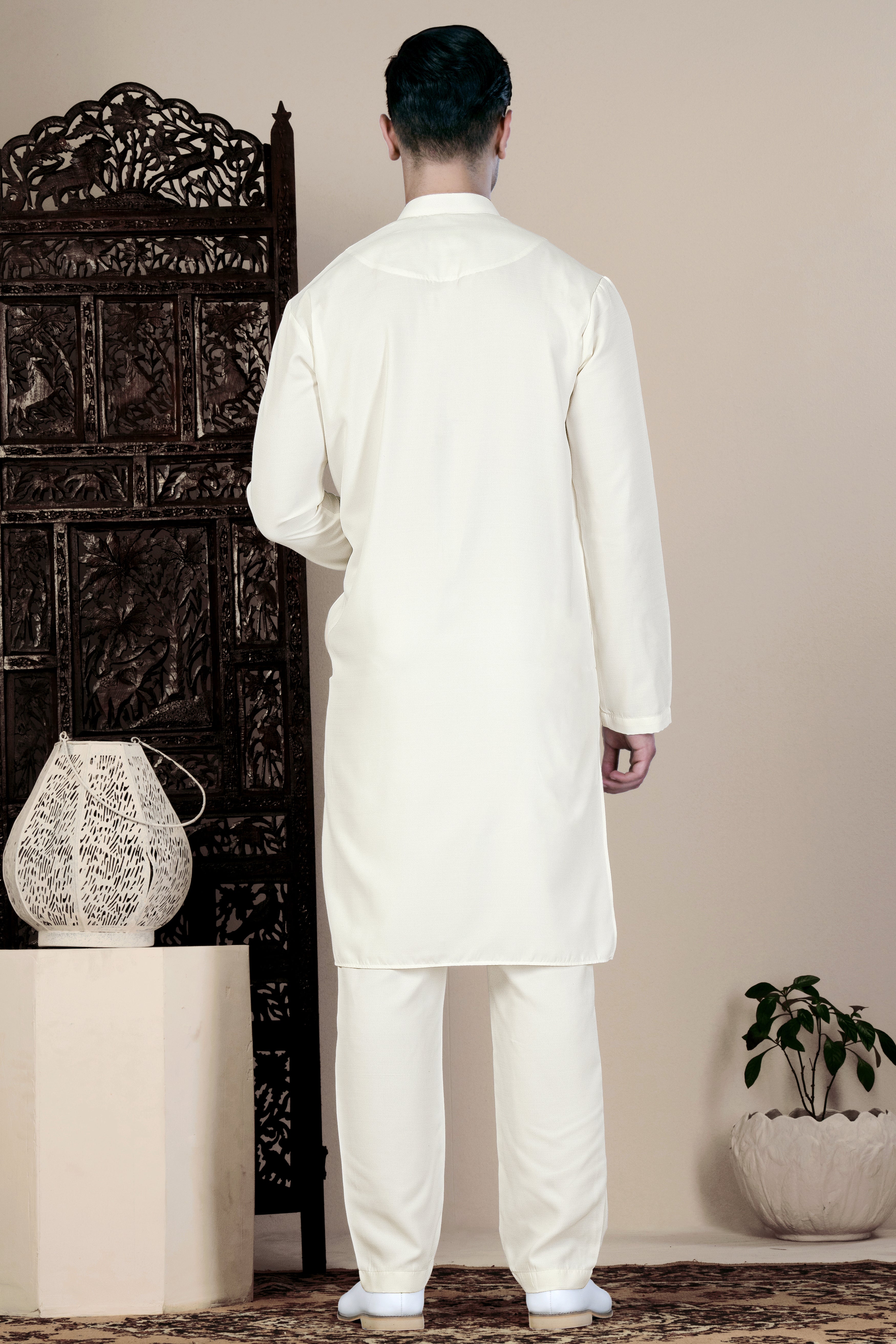 Bisque Beige Kurta Set