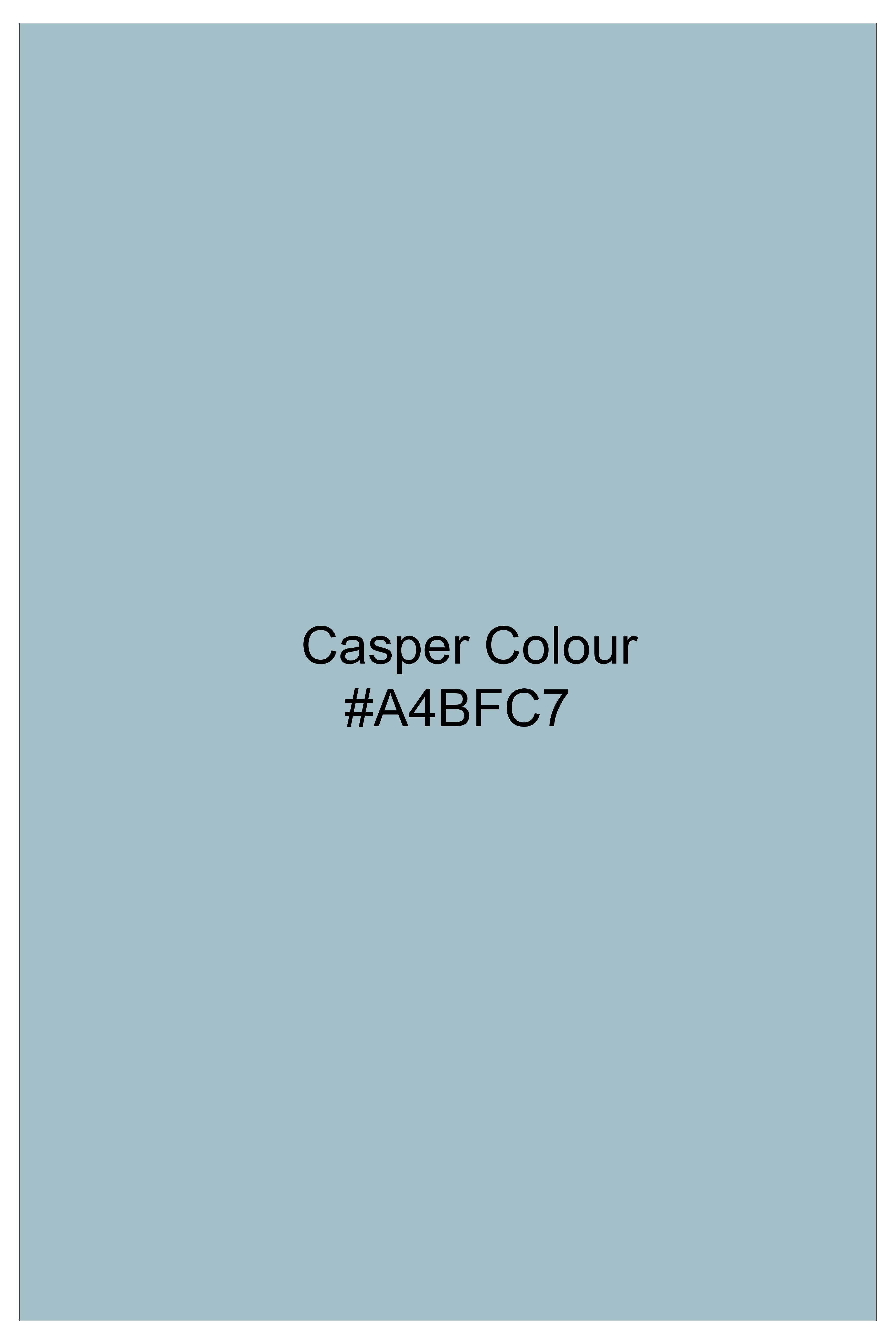 Casper Blue Solid Indo-Western