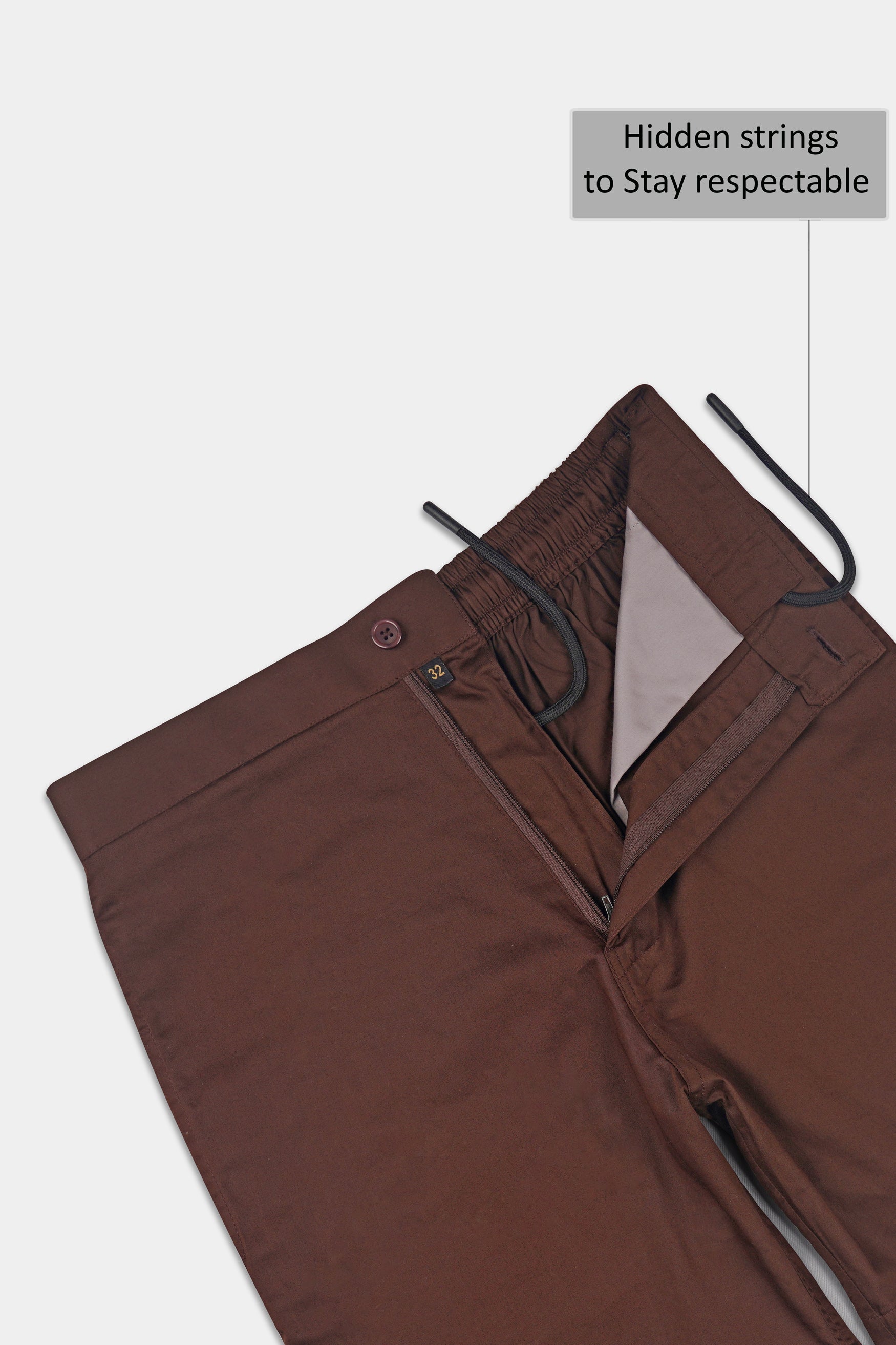 Bistre Brown Subtle Sheen Super Soft Premium Cotton Shorts