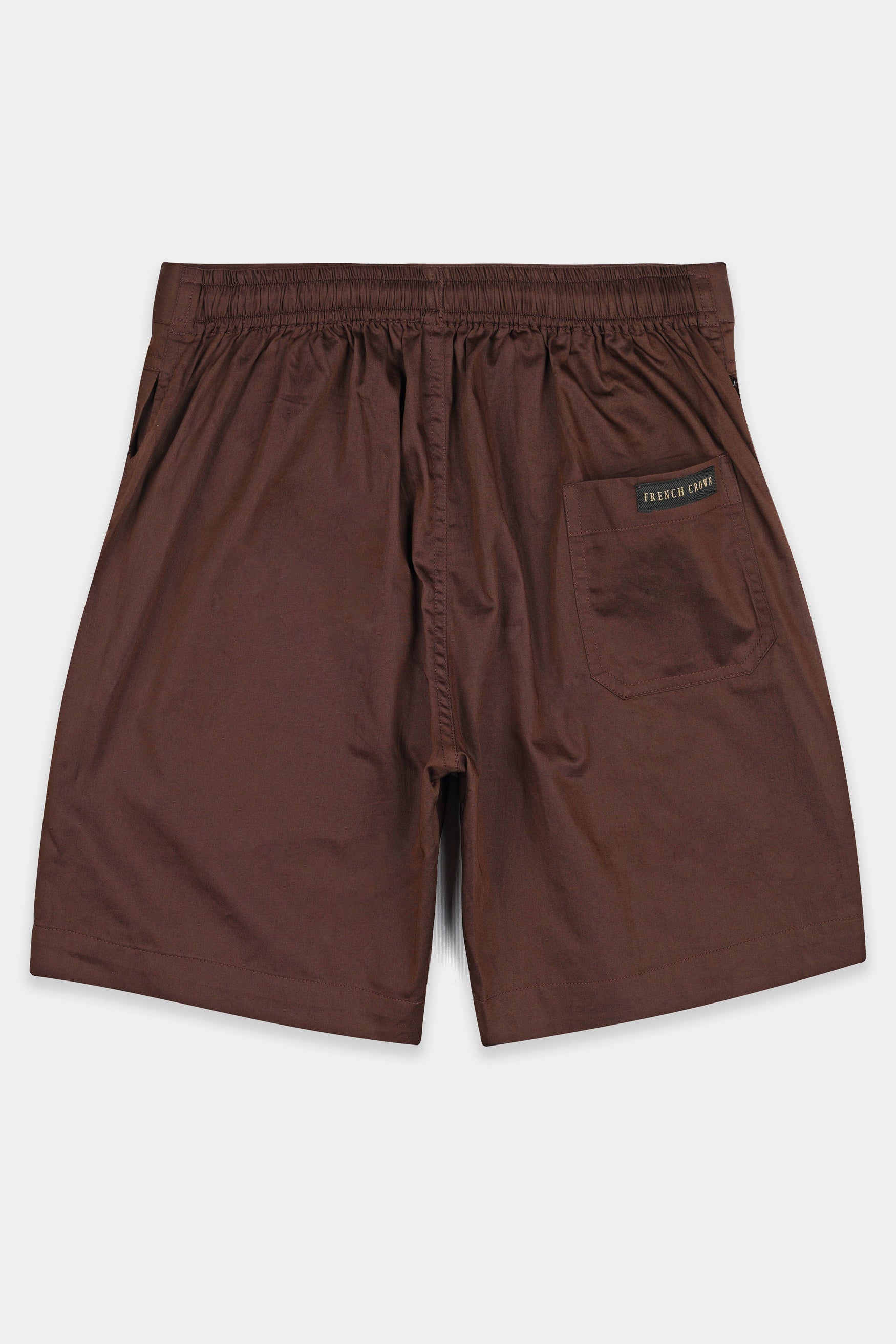 Bistre Brown Subtle Sheen Super Soft Premium Cotton Shorts